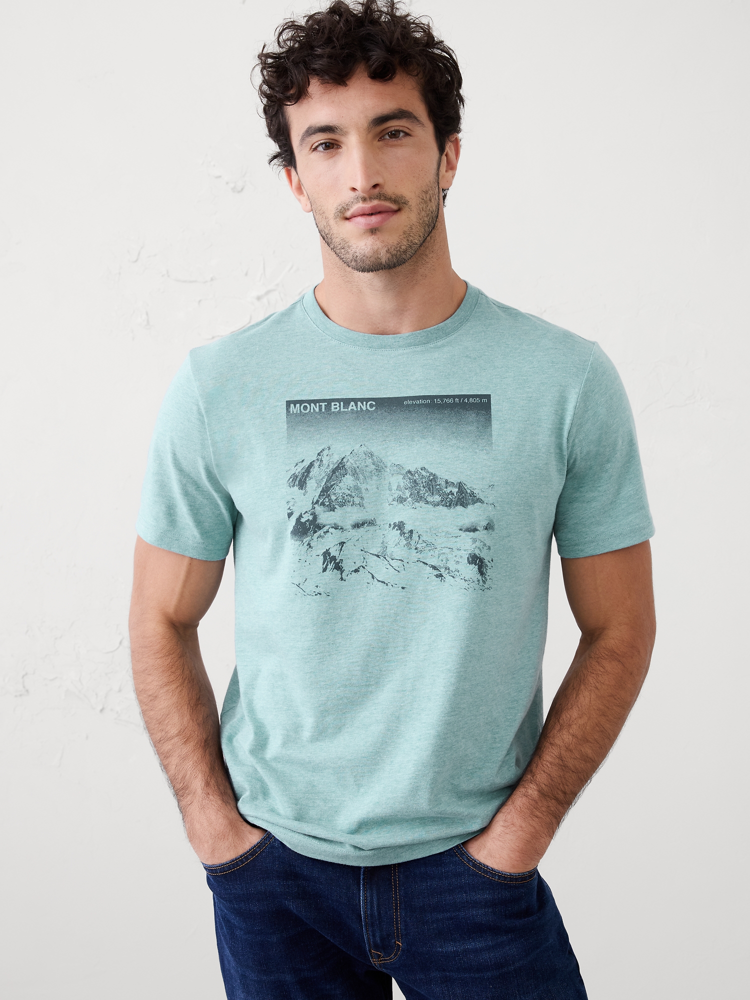 T-SHIRT IMPRIMÉ - Bleu Cabo