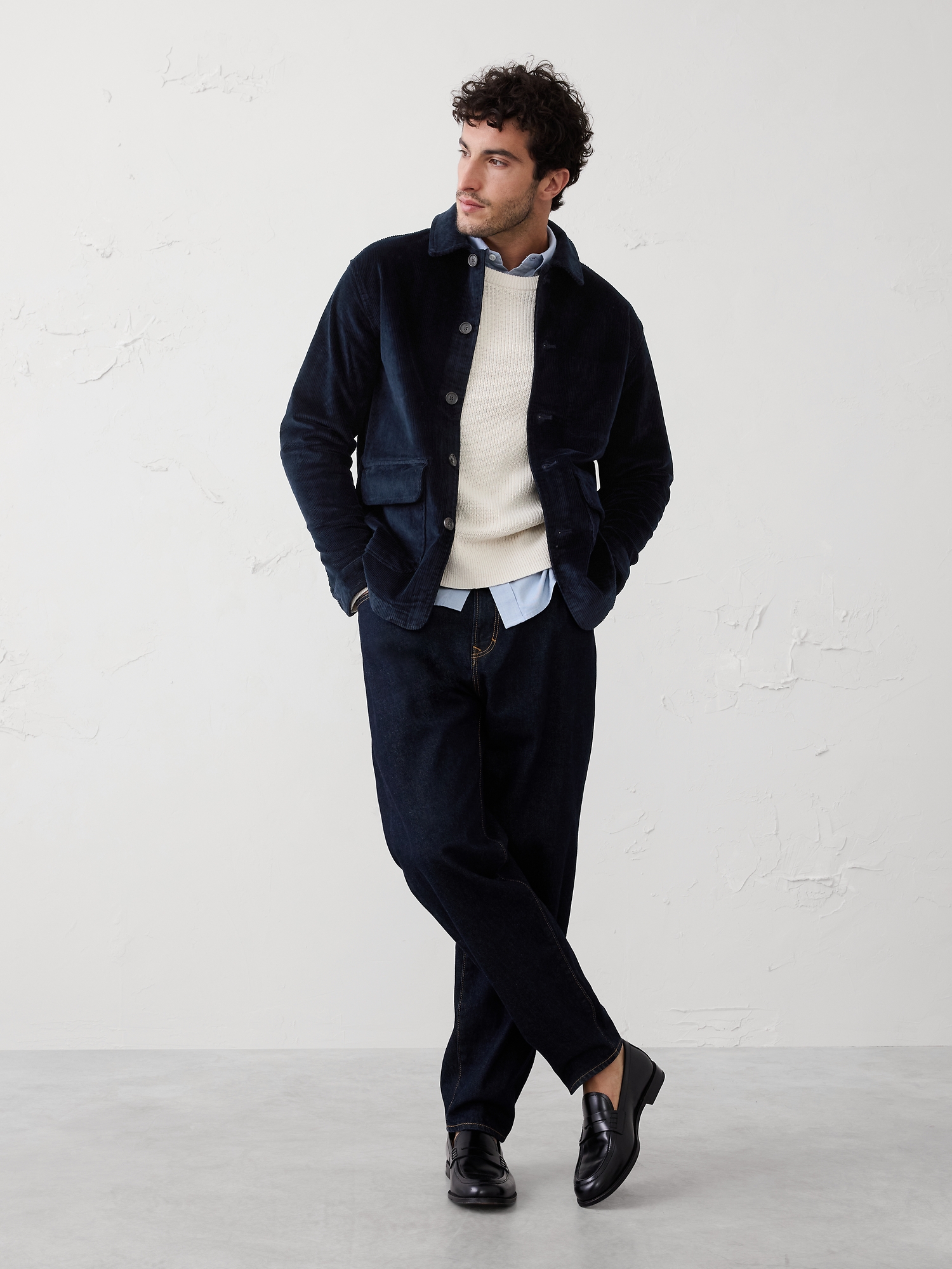 Image number 1 showing, CORDUROY CHORE JACKET