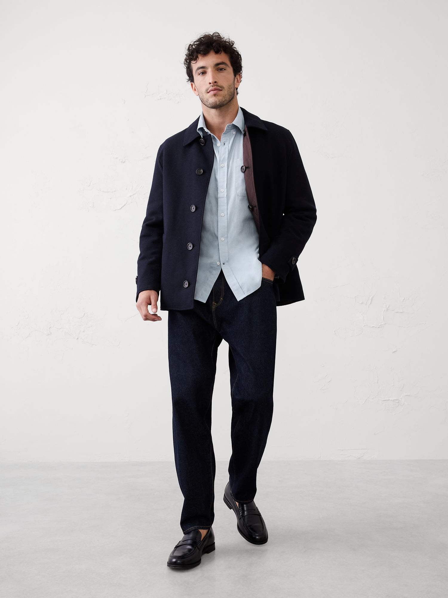 Image number 3 showing, SLIM-FIT LIGHTWEIGHT FLANNEL SHIRT
