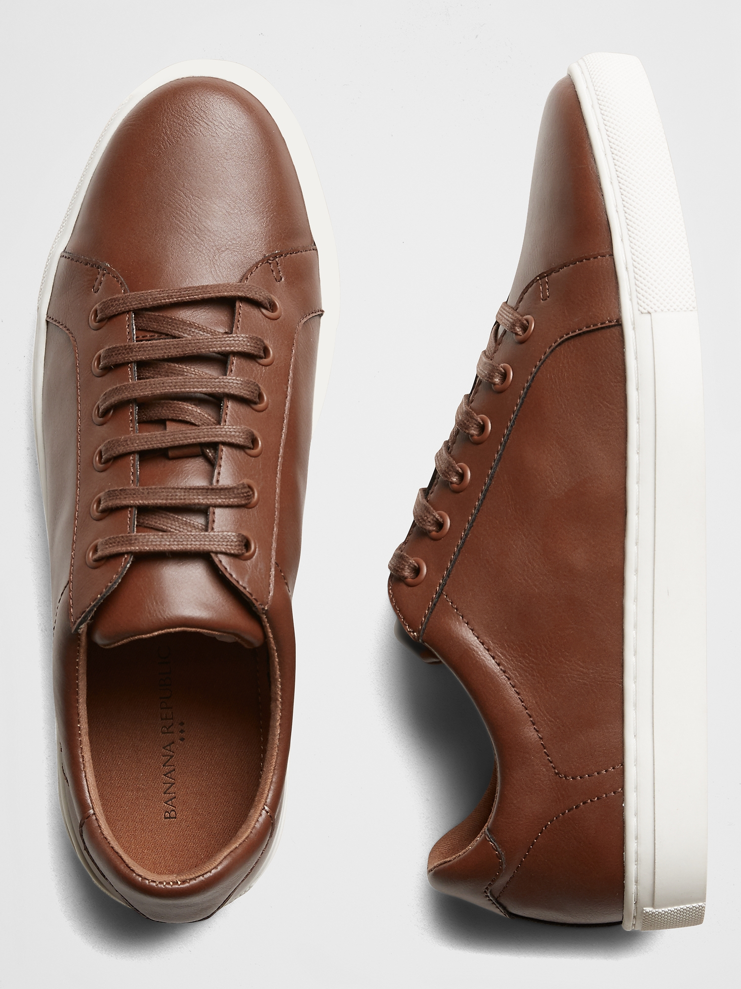 Image number 1 showing, Vegan Leather Sneakers