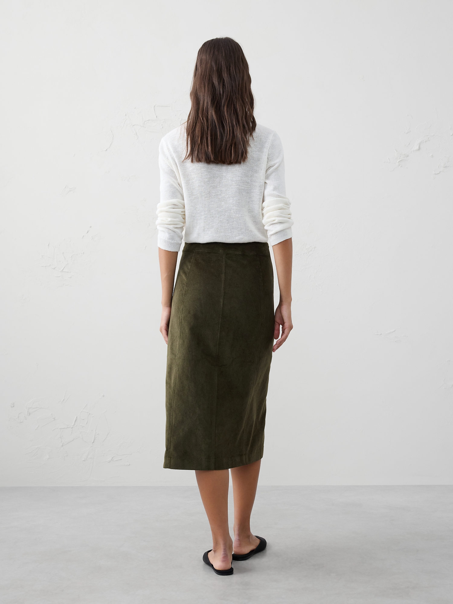 Image number 2 showing, Corduroy Midi Skirt
