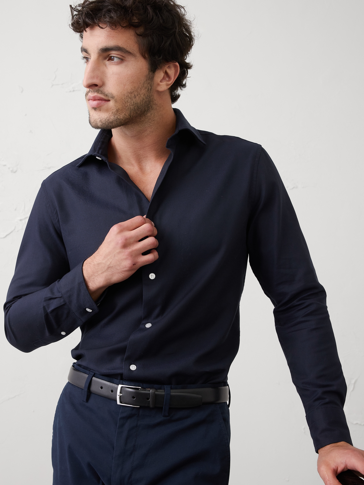 Image number 6 showing, Slim-Fit Dobby Dress Shirt