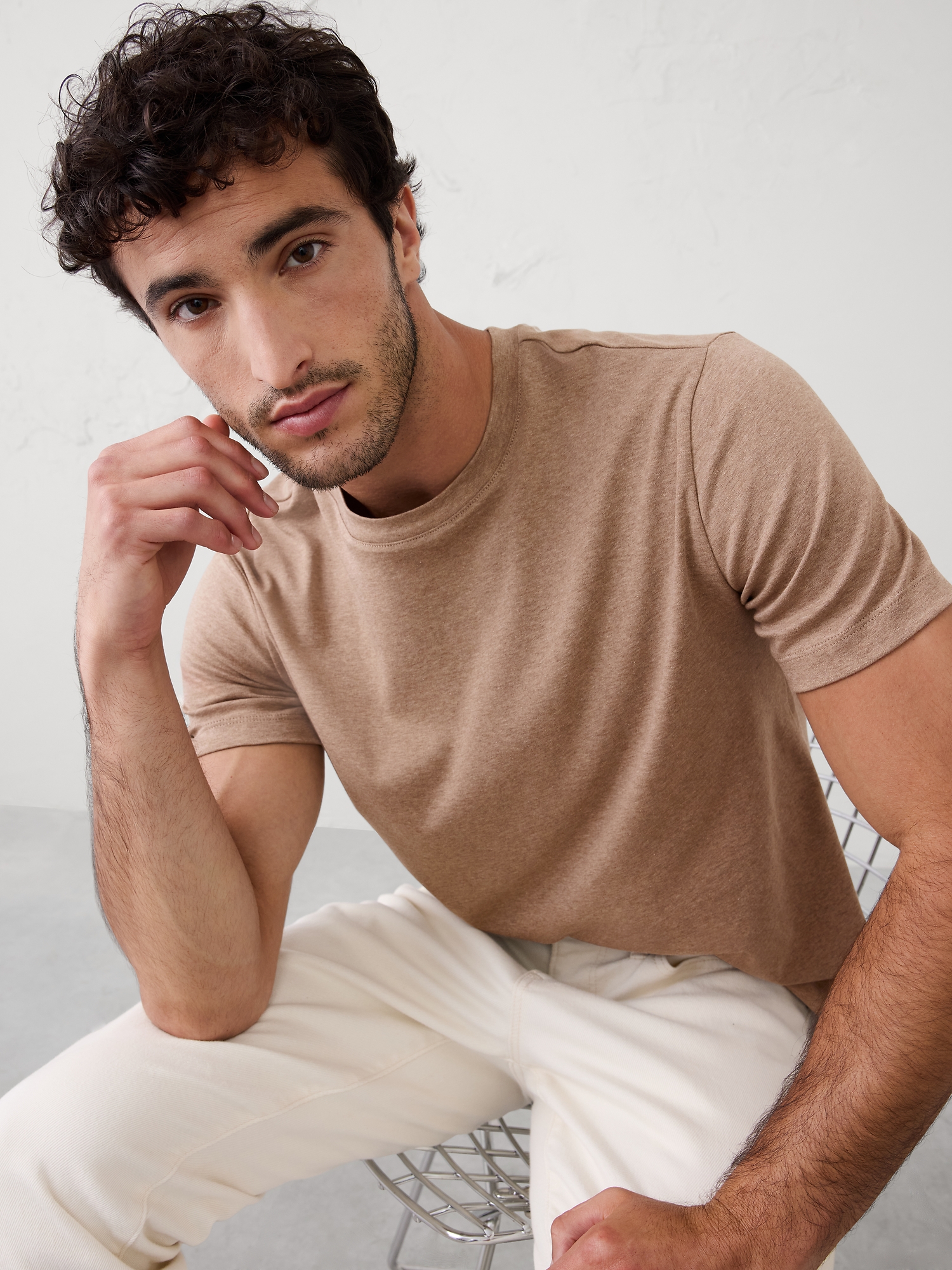 Image number 3 showing, Luxe Touch Crew-Neck T-Shirt