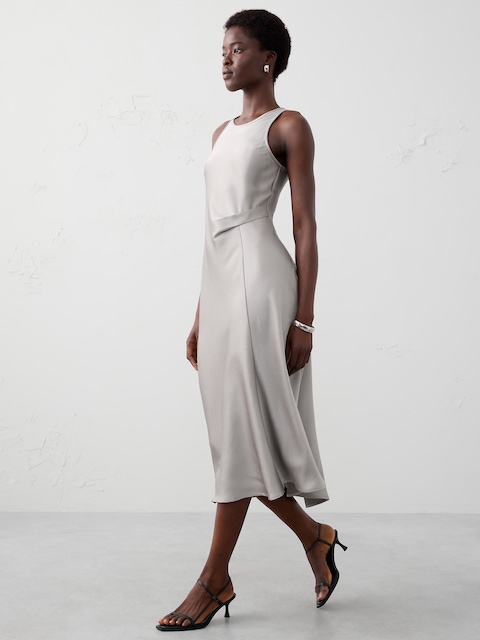 Satin Midi Dress