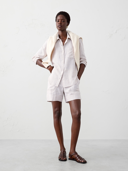 Perfect Linen-Blend Shirt | Banana Republic Factory