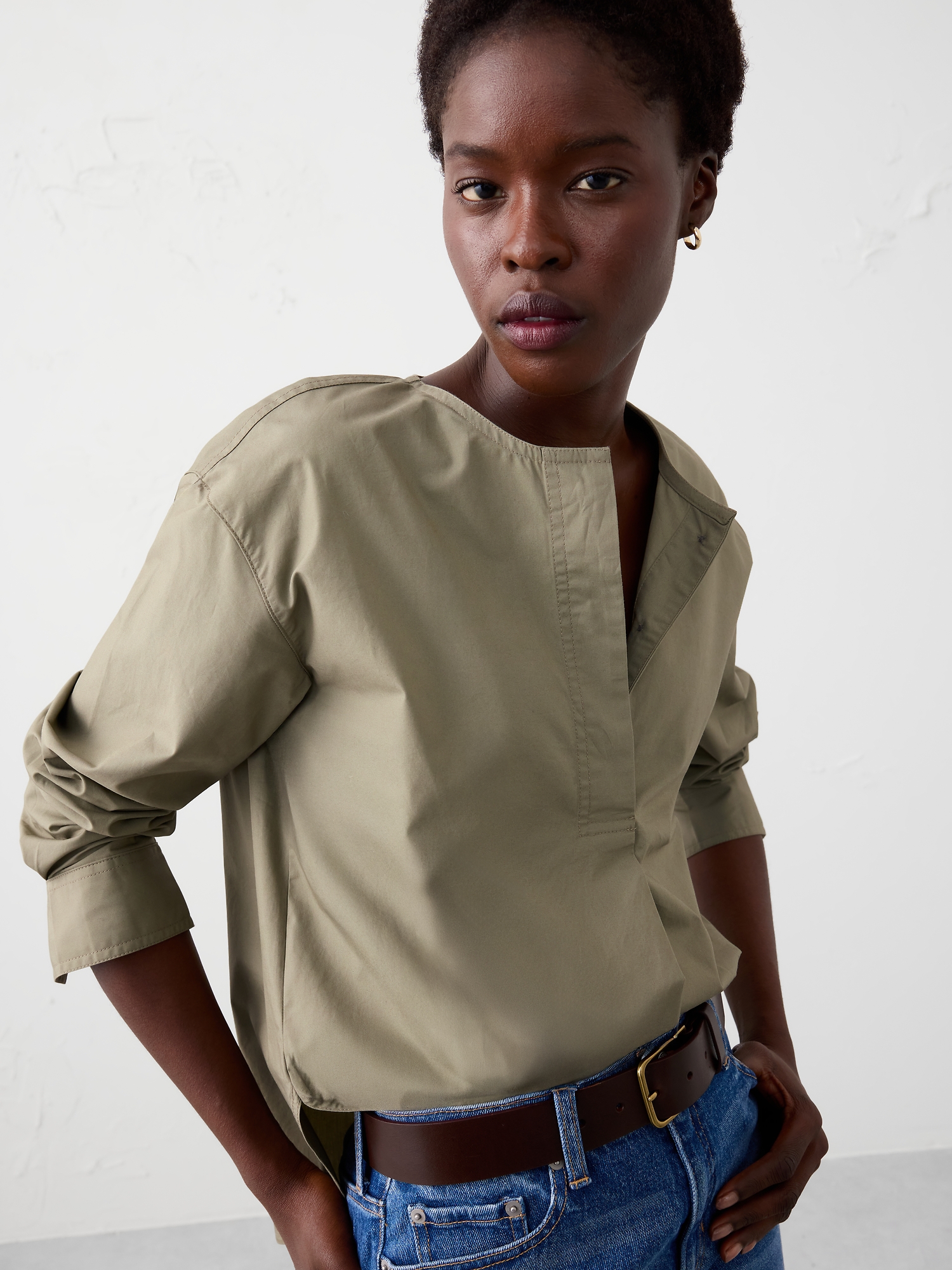 Image number 3 showing, Placket Popover Shirt