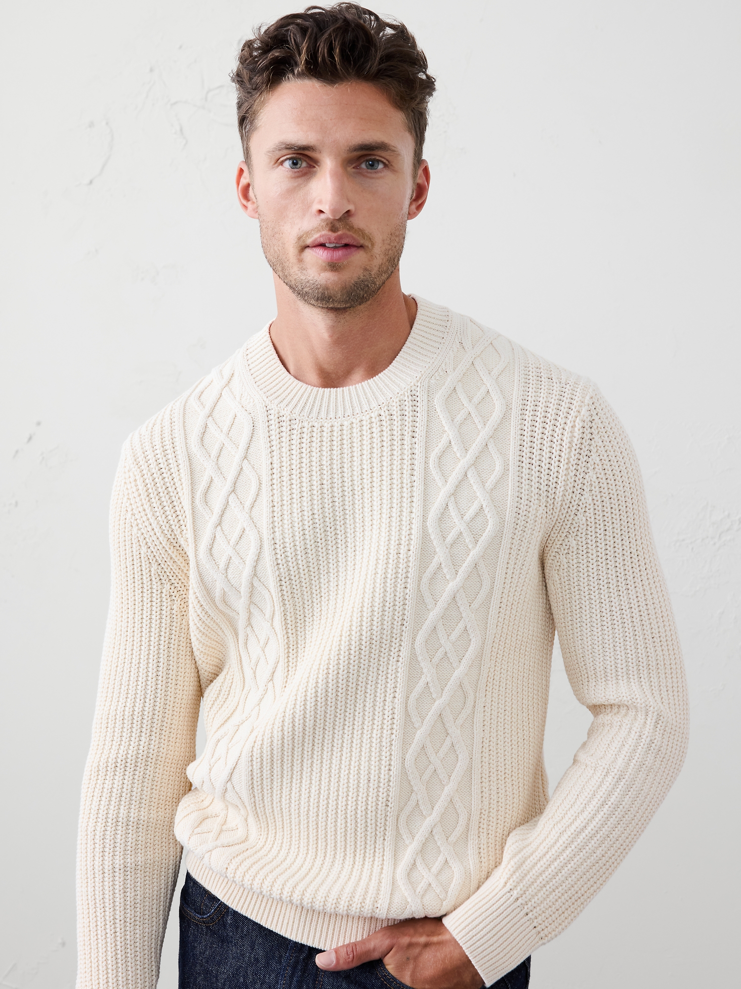 Image number 1 showing, Cable Sweater