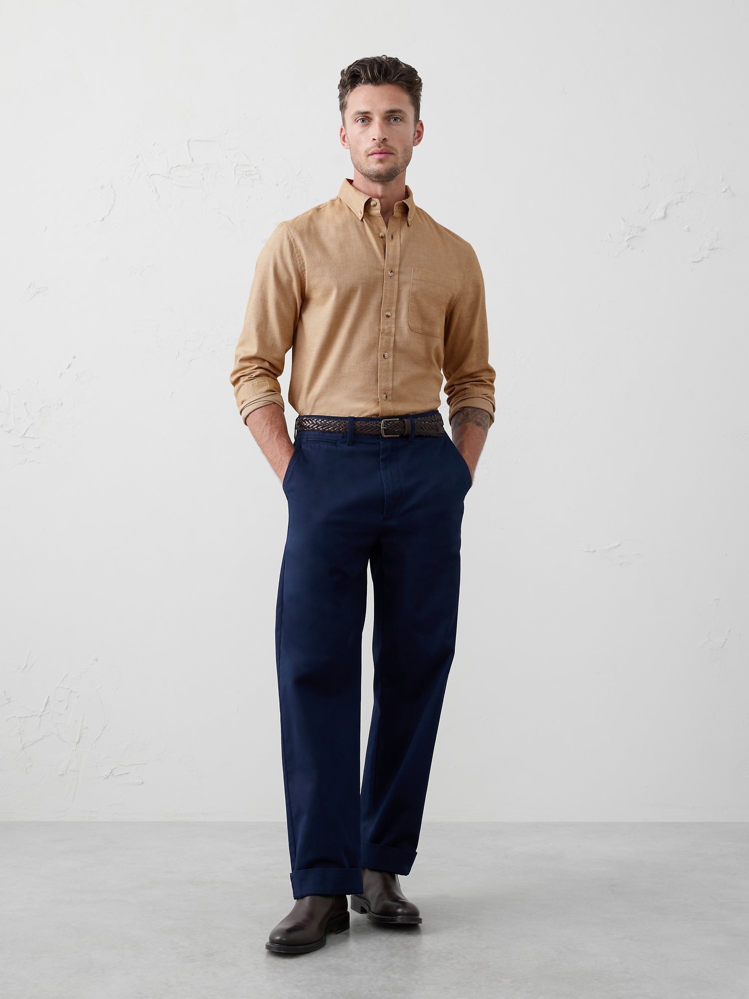 Image number 1 showing, Slim-Fit Lightweight Flannel Shirt