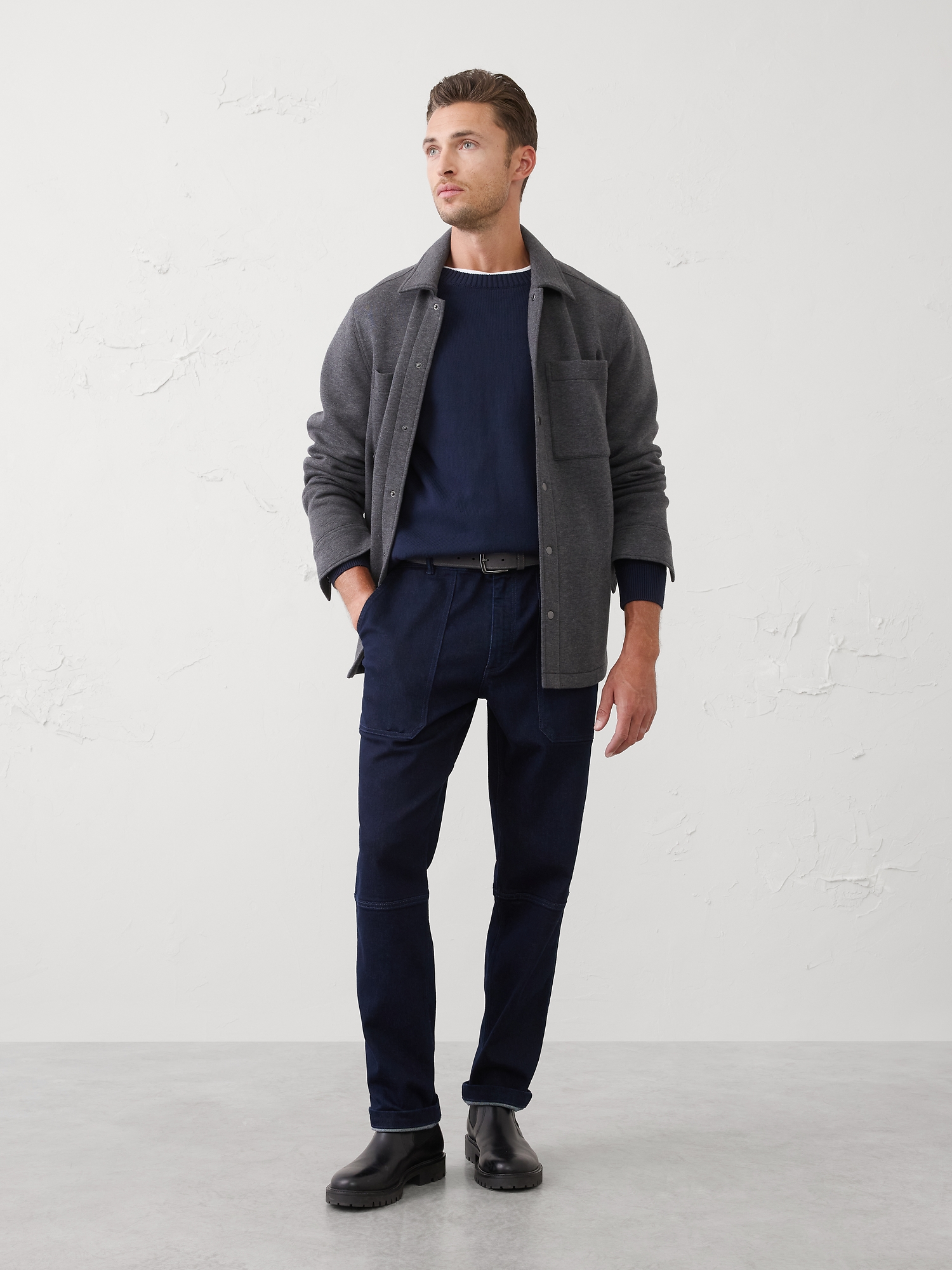Slim Straight Utility Pant - Indigo Rinse Wash
