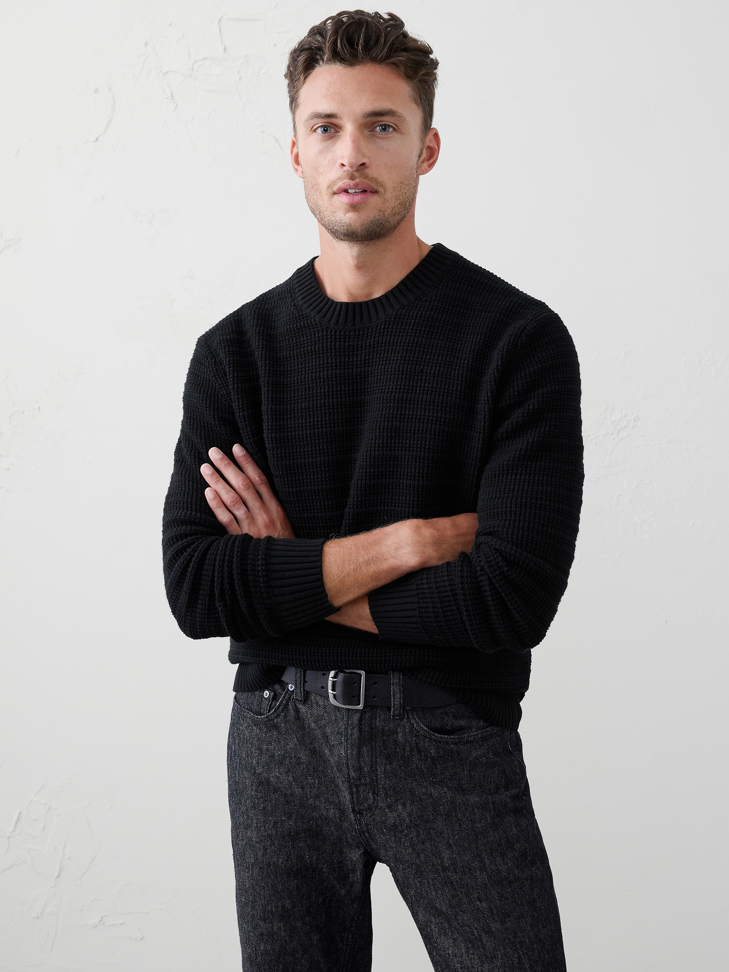 Textured Sweater - Black
