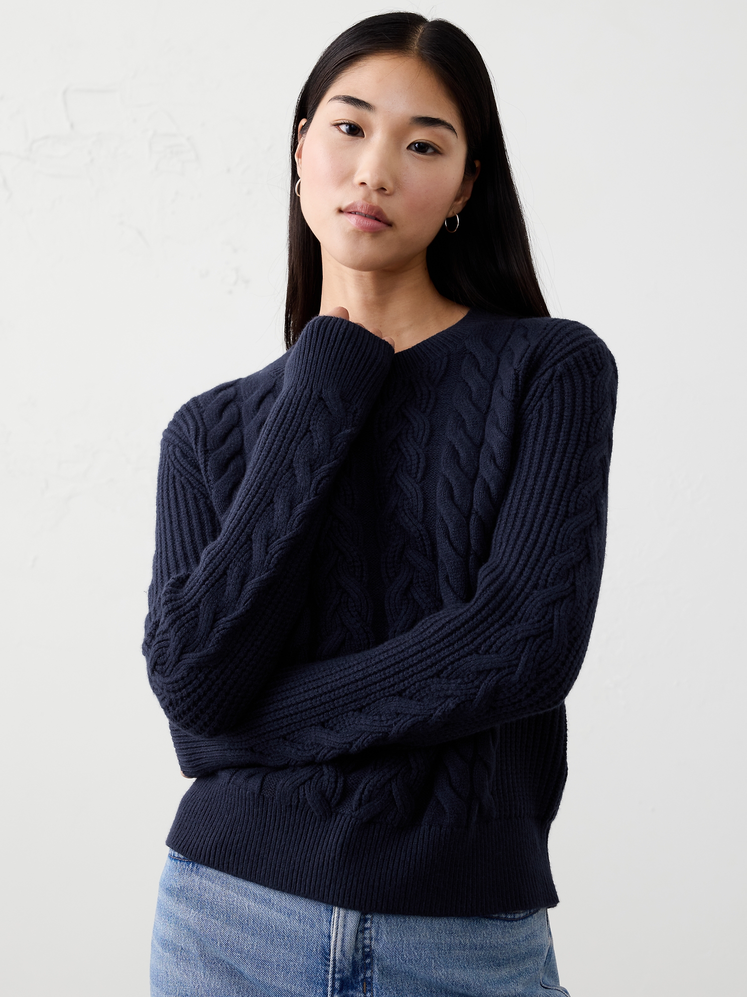 Image number 1 showing, Cable Pullover Sweater