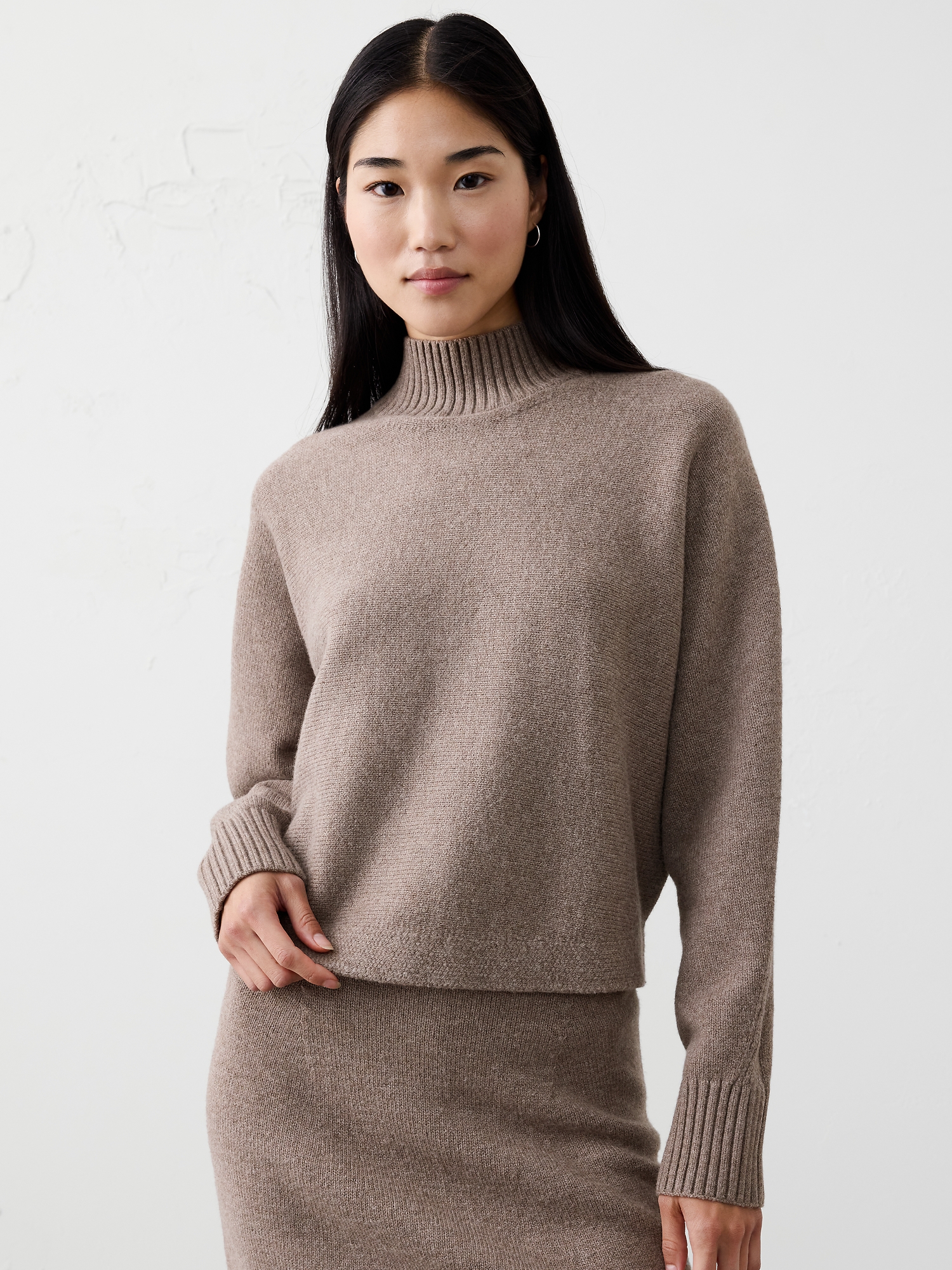 Image number 1 showing, Oversized Ribbed Cropped Sweater