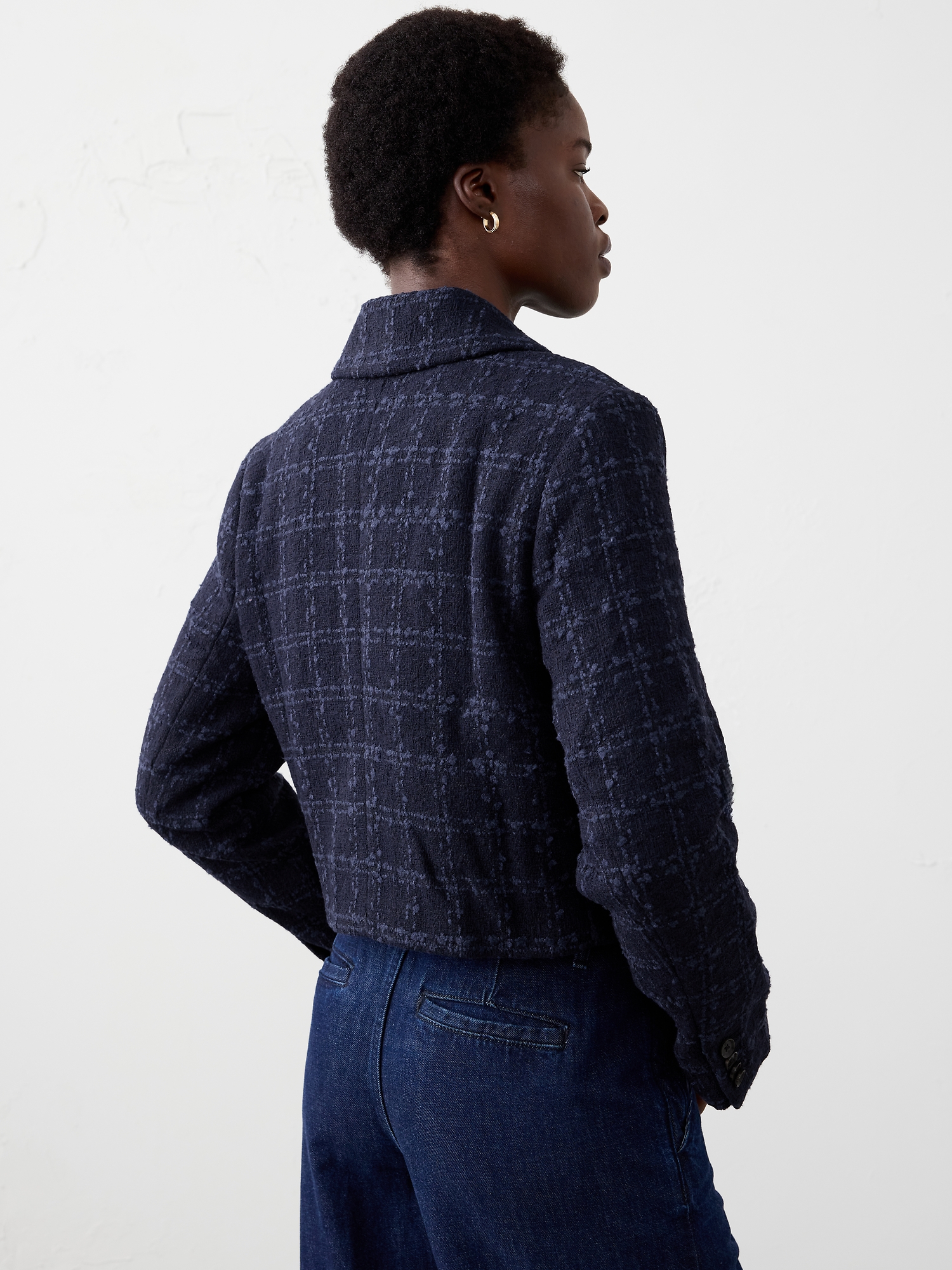 Image number 2 showing, Textured Cropped Jacket