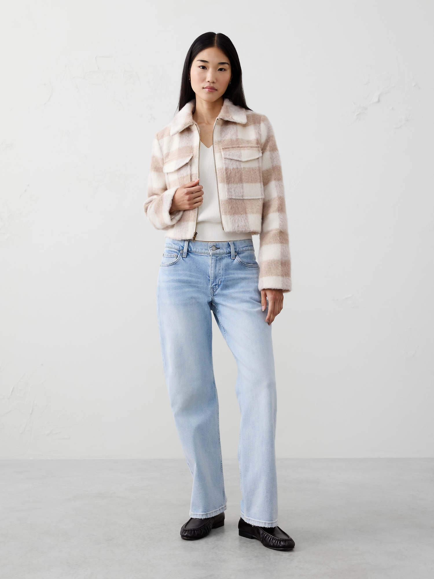 Image number 1 showing, Plaid Boucle Cropped Jacket