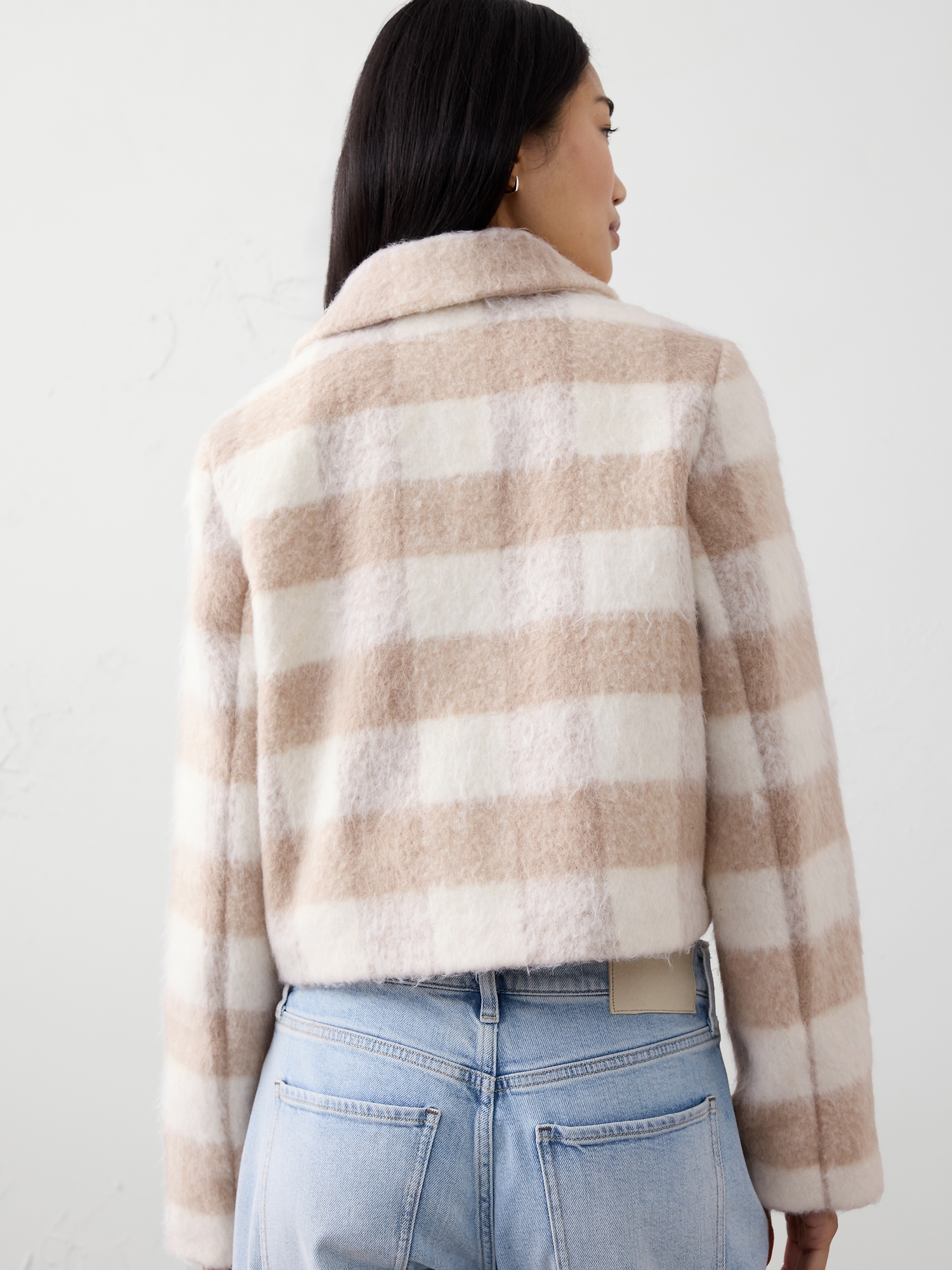 Image number 2 showing, Plaid Boucle Cropped Jacket