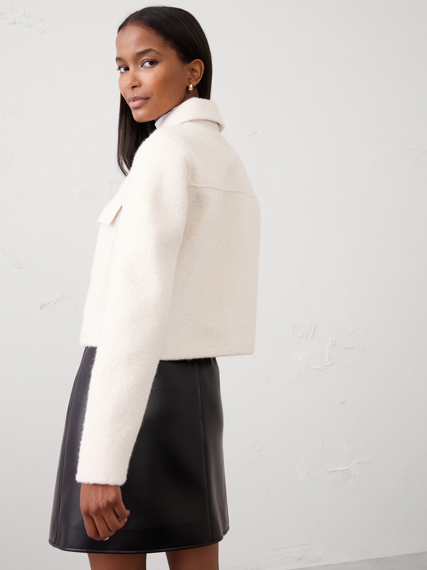 Image number 7 showing, Plaid Boucle Cropped Jacket