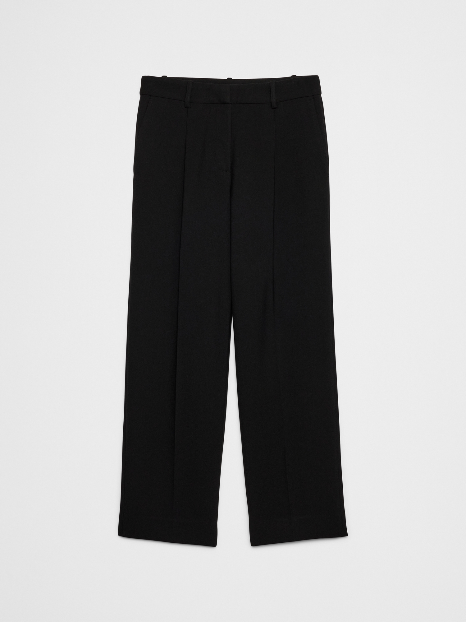 Image number 4 showing, Straight High-Rise Double Weave Trouser