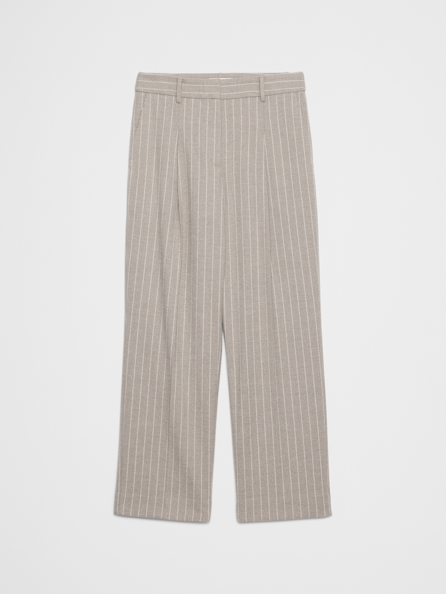 Image number 4 showing, Straight High-Rise Pinstripe Trouser