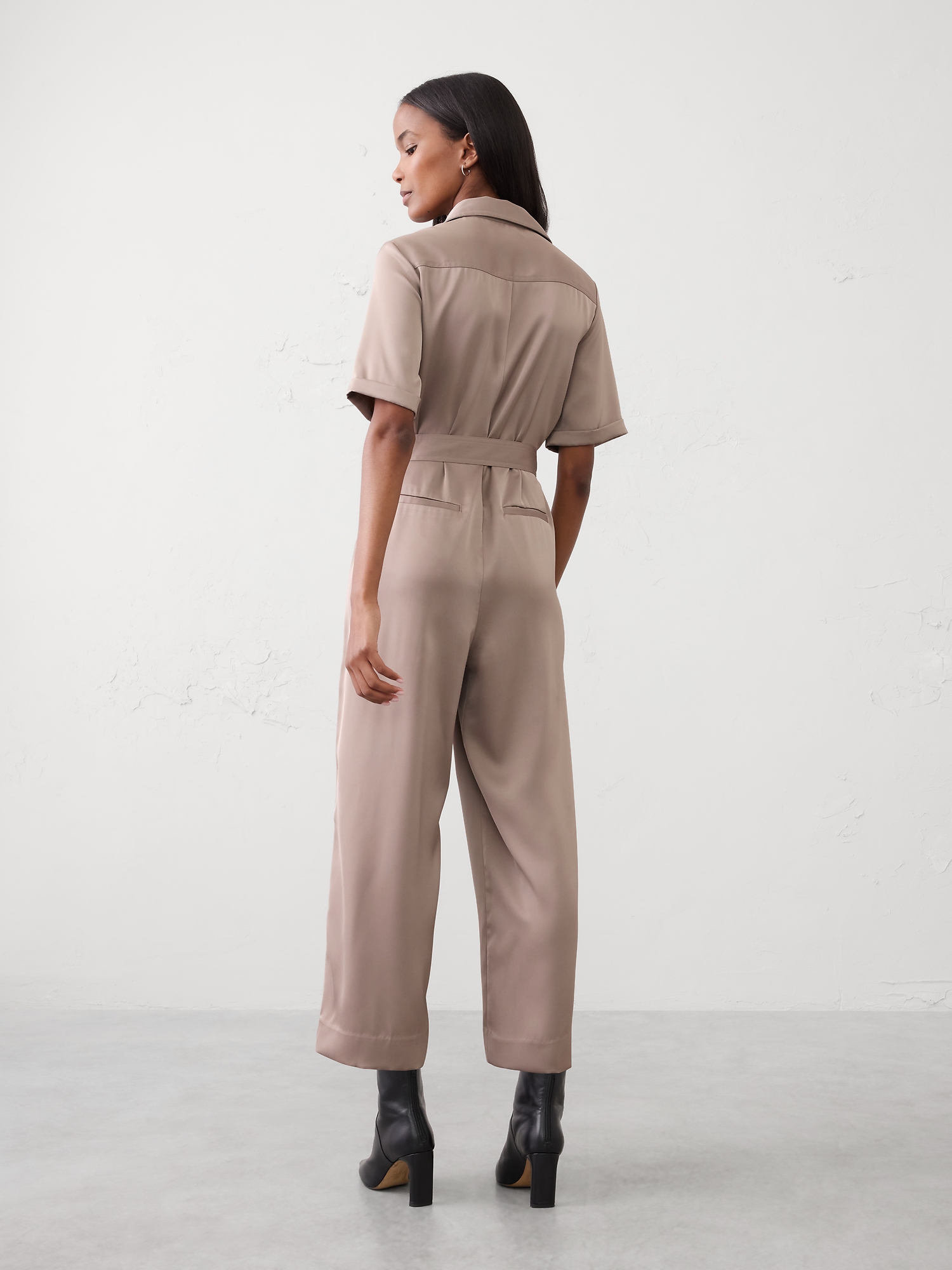 Image number 2 showing, Satin Utility Jumpsuit