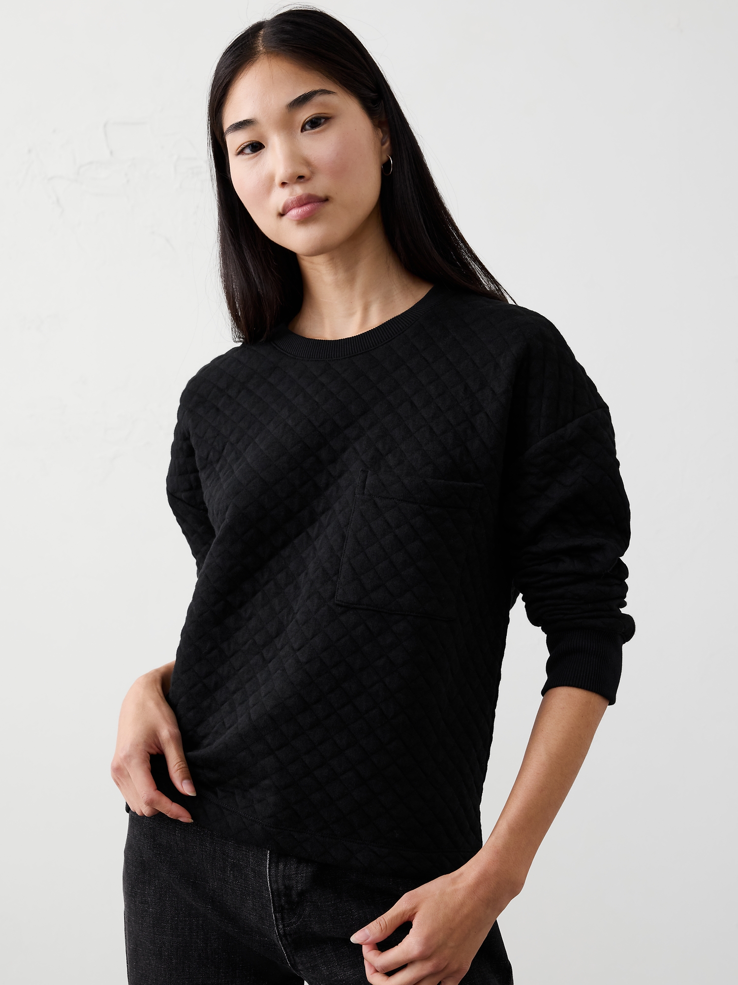 Image number 1 showing, Quilted Sweatshirt