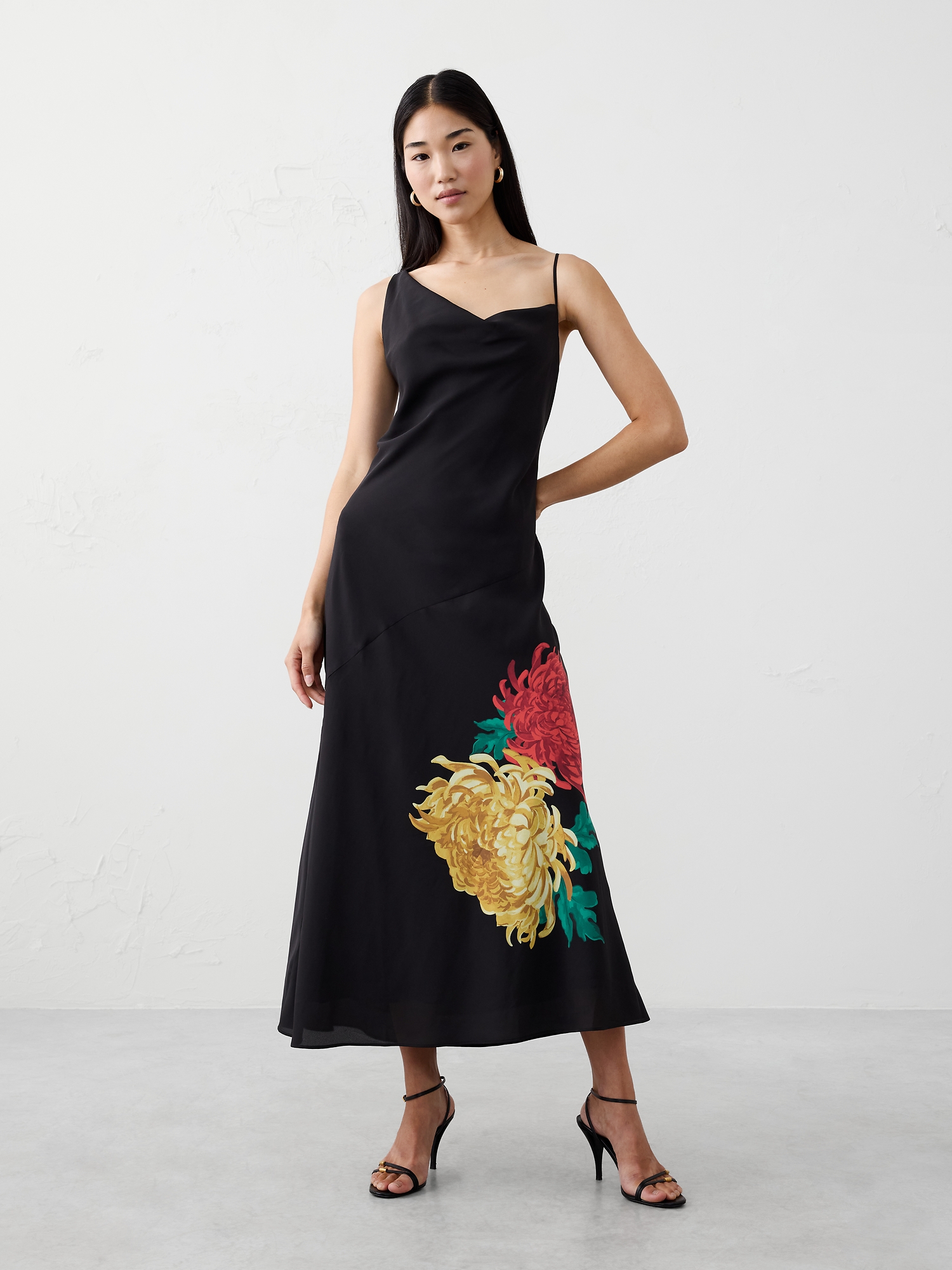 Bias Maxi Dress - Floral Print