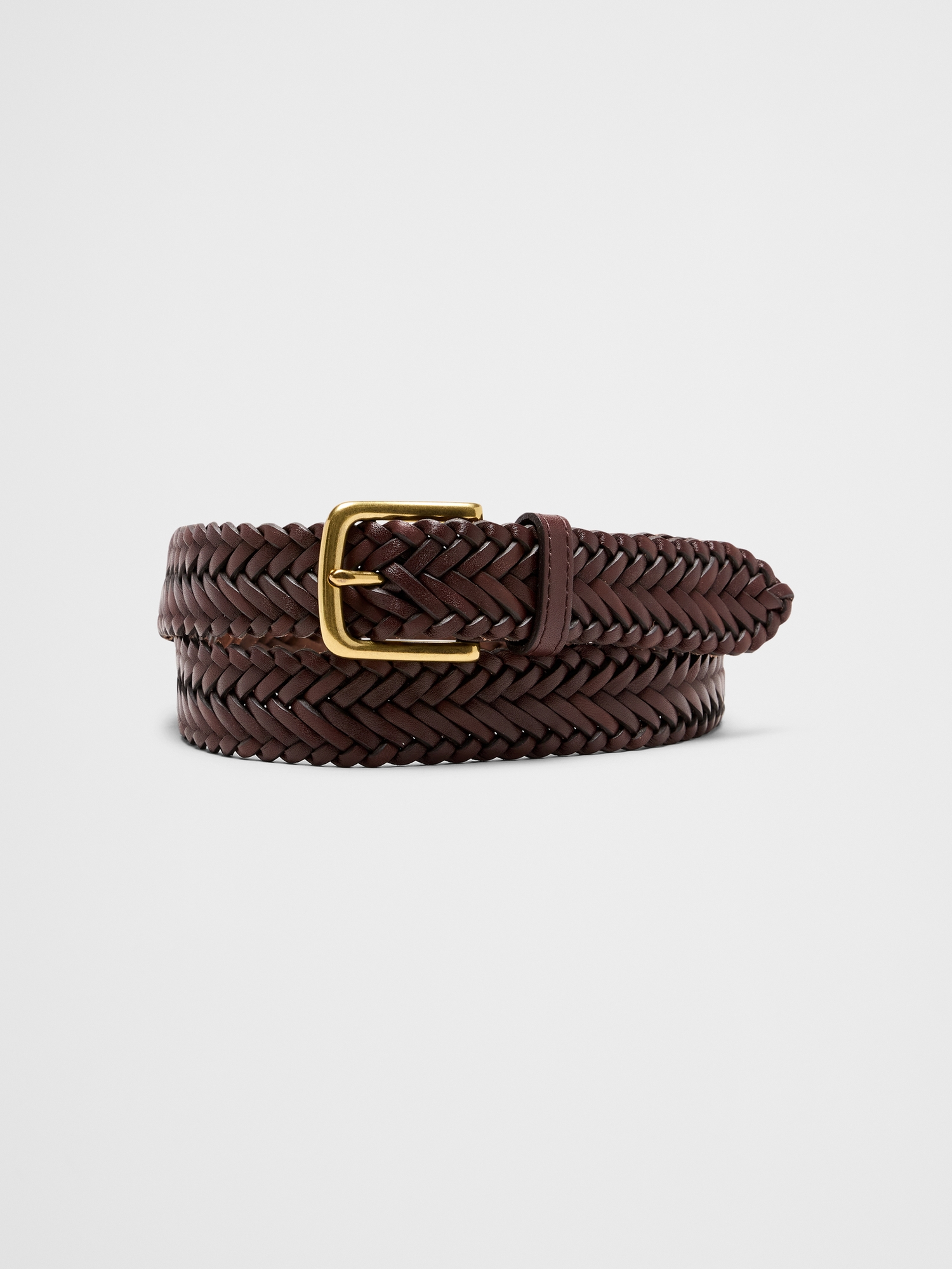 Ceinture en cuir tressé