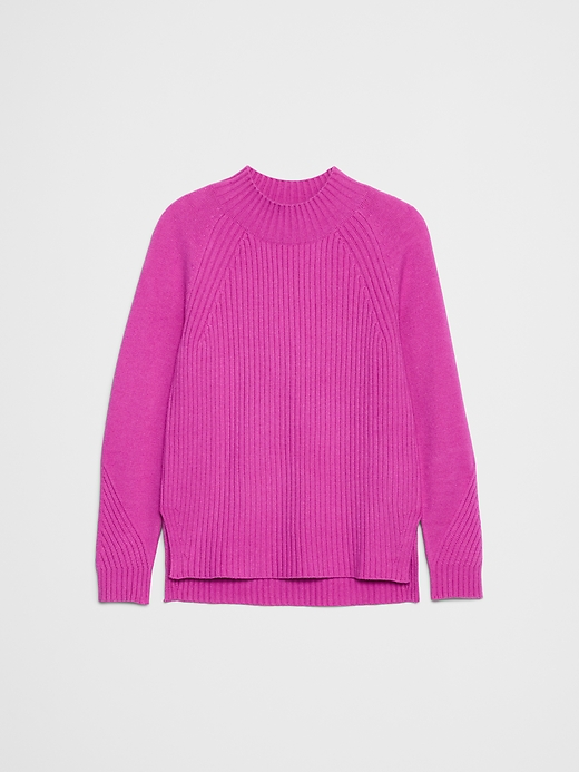 Ribbed Mock-Neck Sweater | Banana Republic Factory