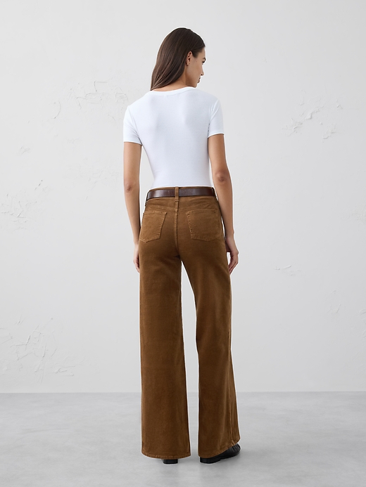 Wide-Leg High-Rise Corduroy Pant | Banana Republic Factory