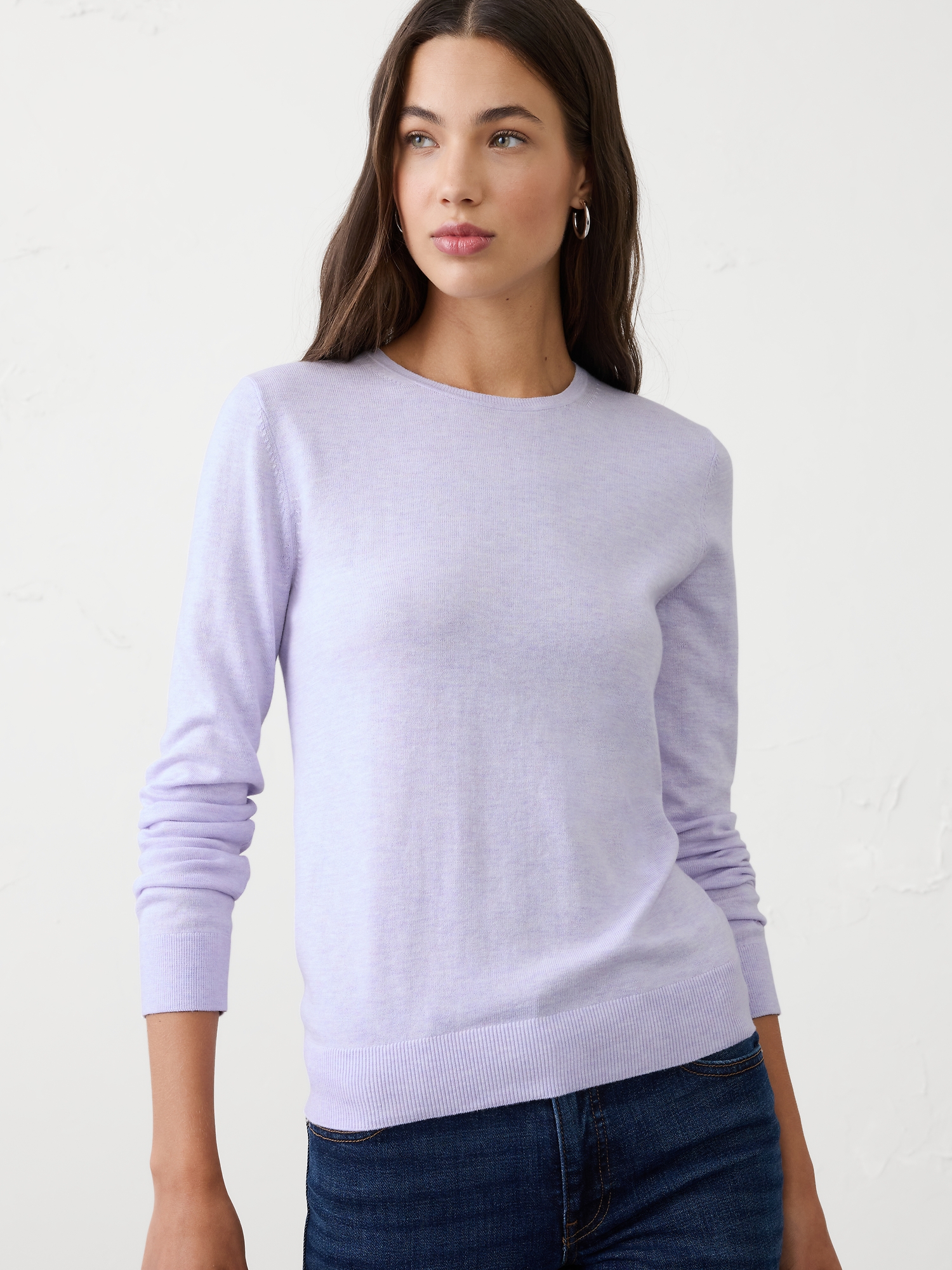 Forever Crew-Neck Sweater - Lilac Sea