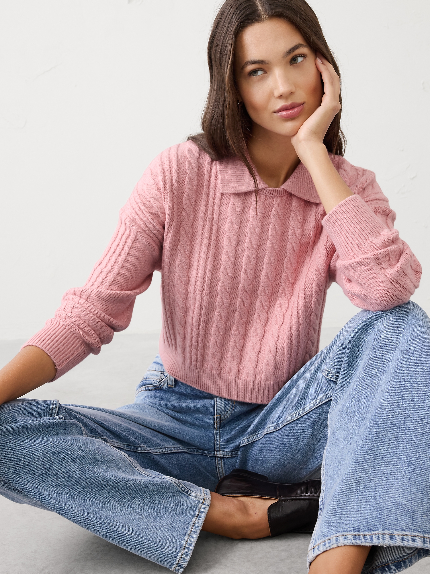 Image number 1 showing, Perfectly Soft Cable Sweater