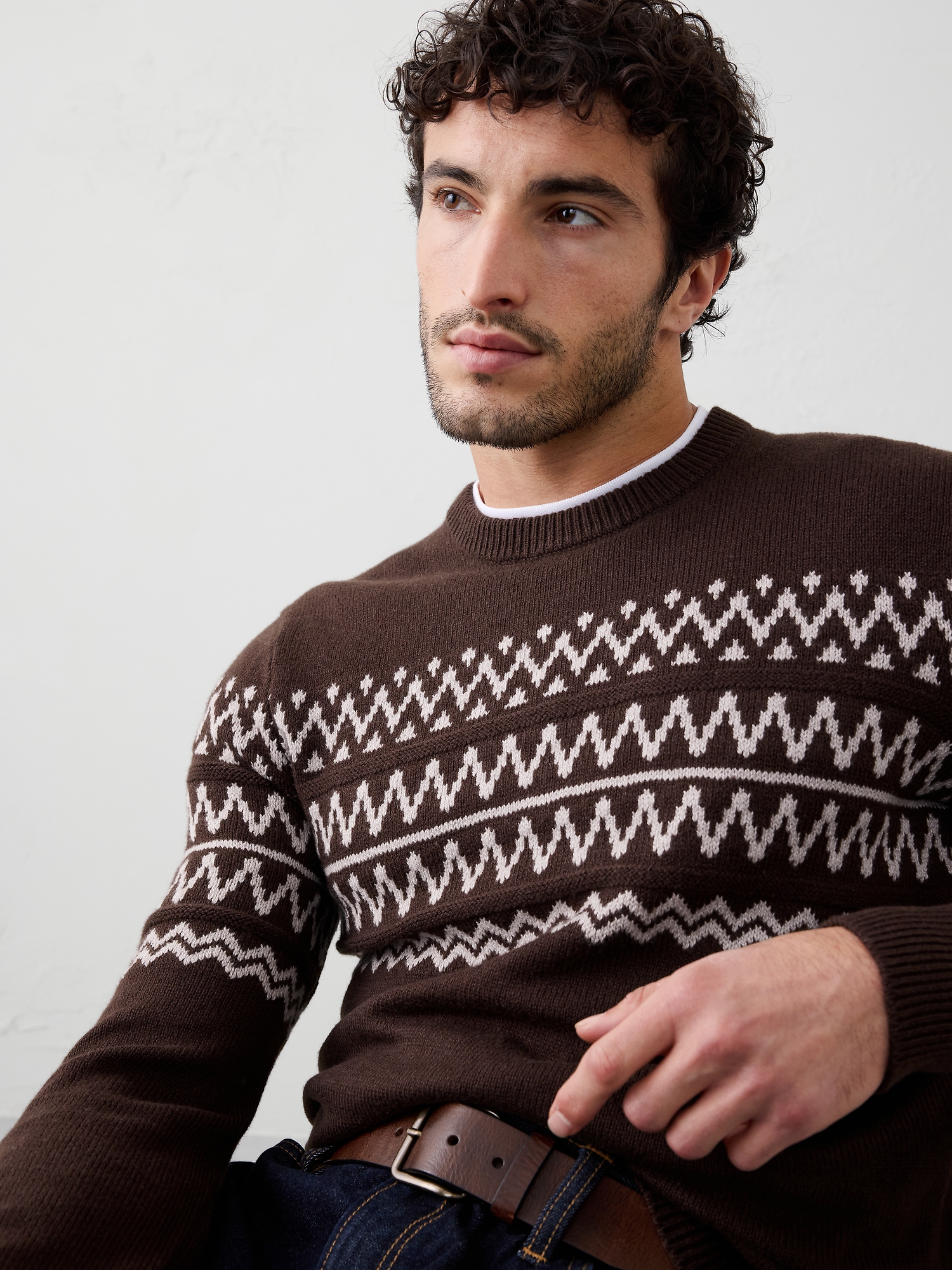 Image number 1 showing, Fair Isle Sweater