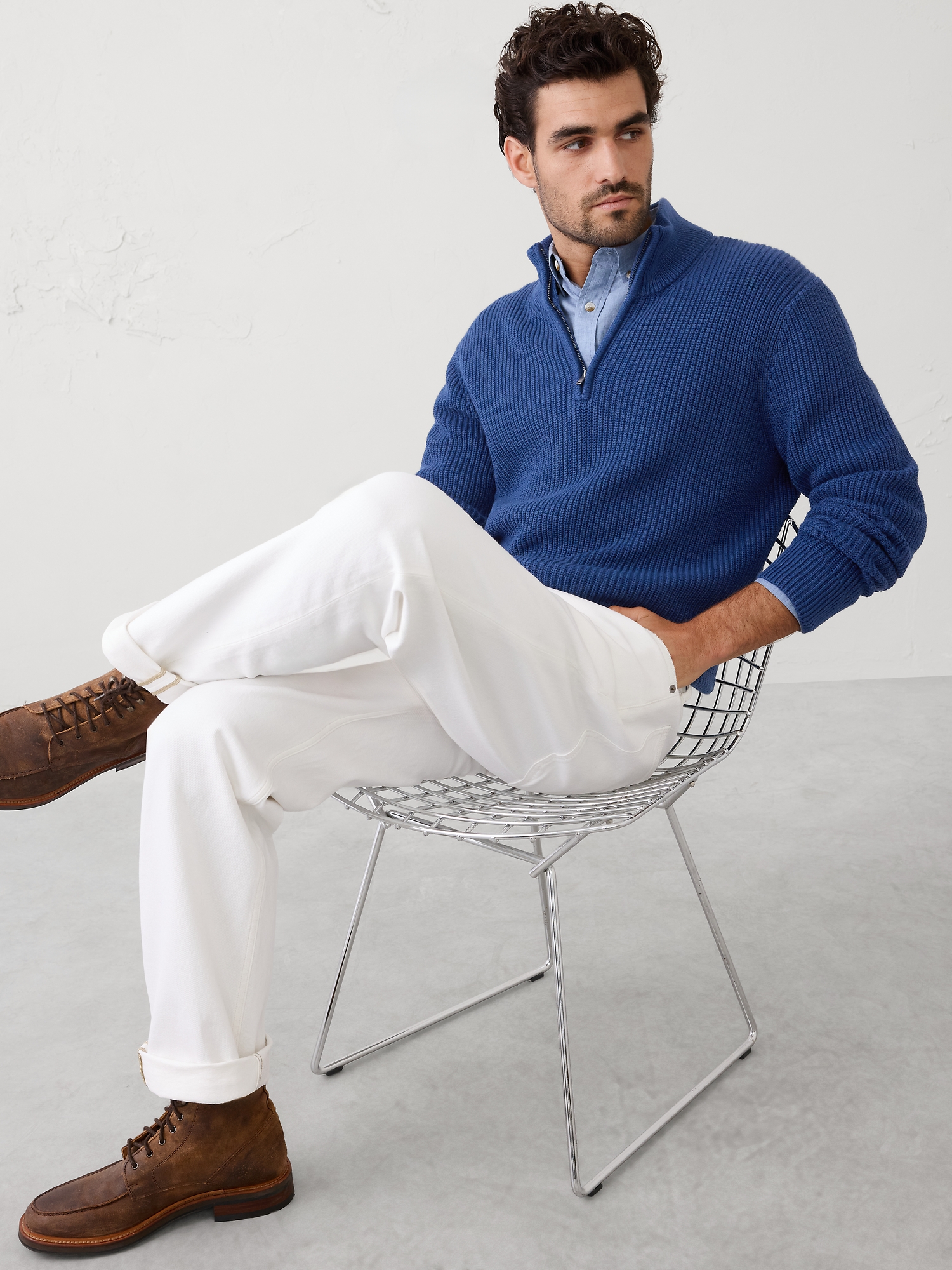 Fisherman Quarter-Zip Sweater