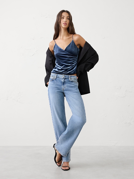 Velvet Wrap Camisole | Banana Republic Factory