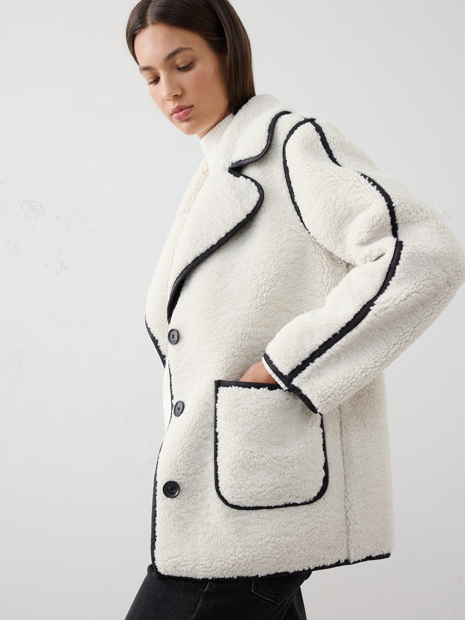 L'image numéro 3 présente Veste en sherpa