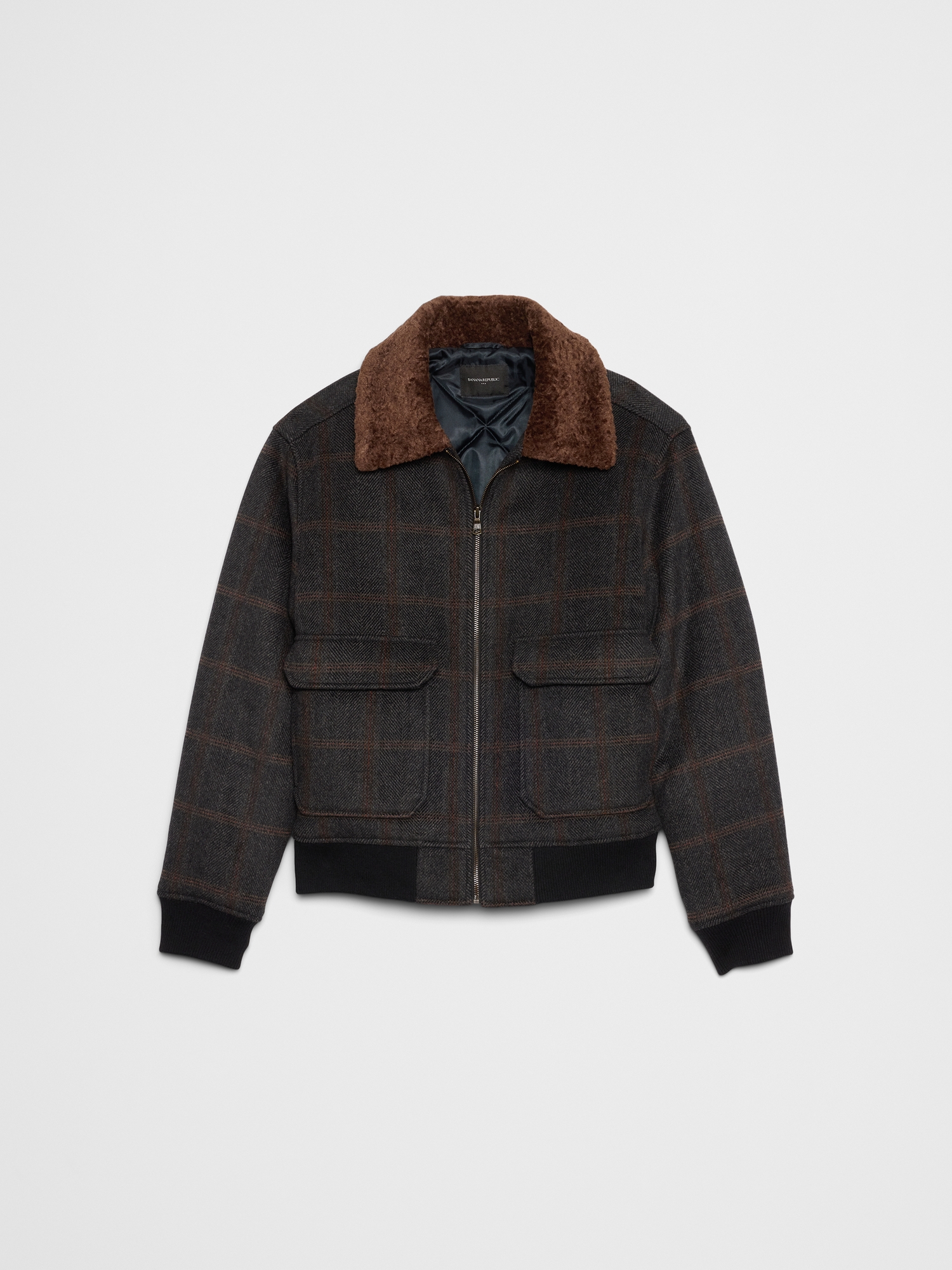 Image number 4 showing, Wool-Blend Bomber Jacket