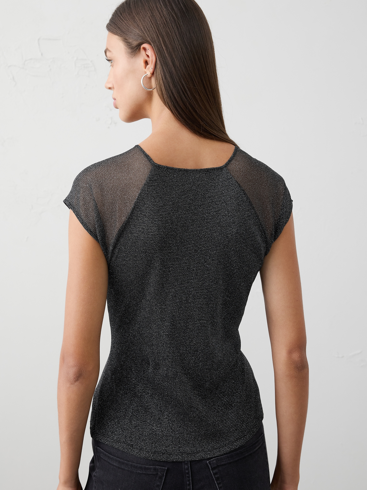 Image number 2 showing, Lurex Mesh Top