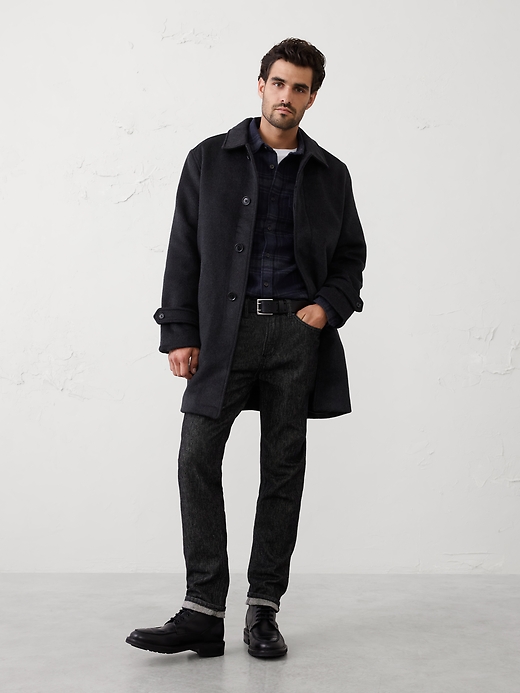 【BANANA REPUBLIC】ウールジャケット　ブルゾン　ブラック　M Wool Mac Jacket | Banana Republic Factory