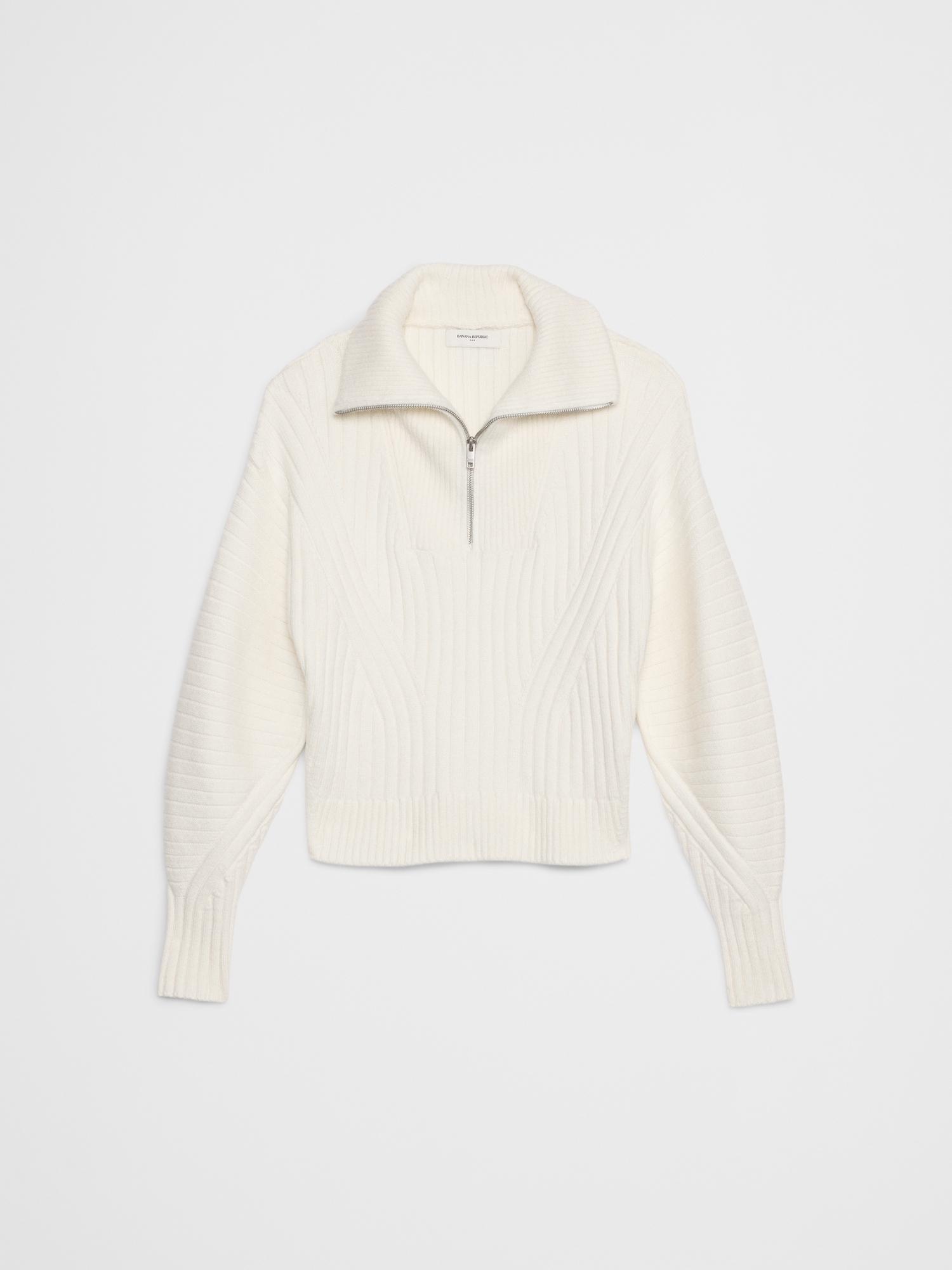 Image number 4 showing, Ribbed Quarter-Zip Sweater