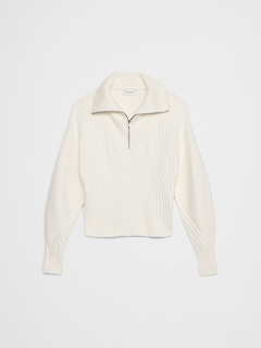 Ribbed Quarter-Zip Sweater | Banana Republic Factory