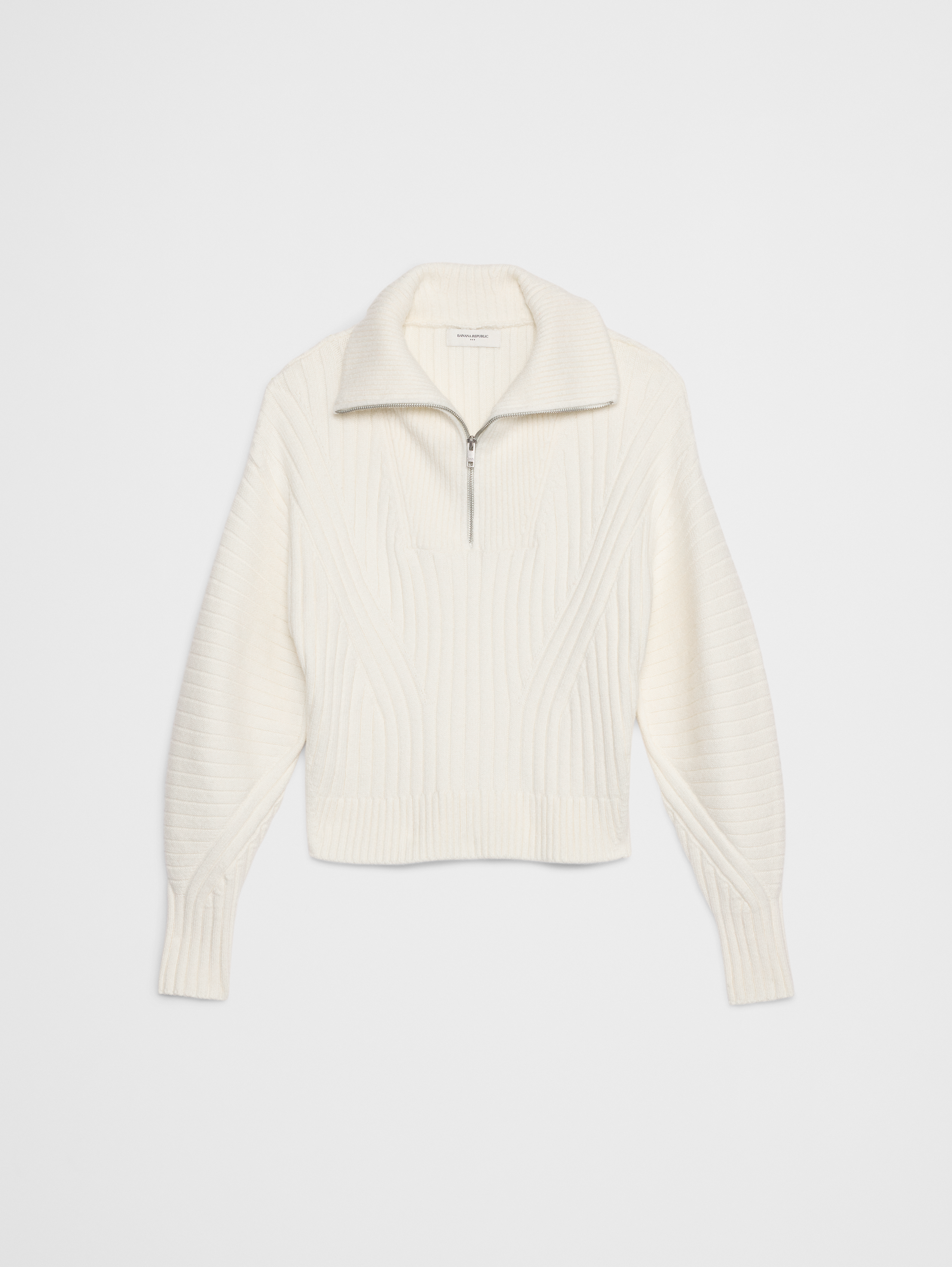 Ribbed Quarter-Zip Sweater | Banana Republic Factory