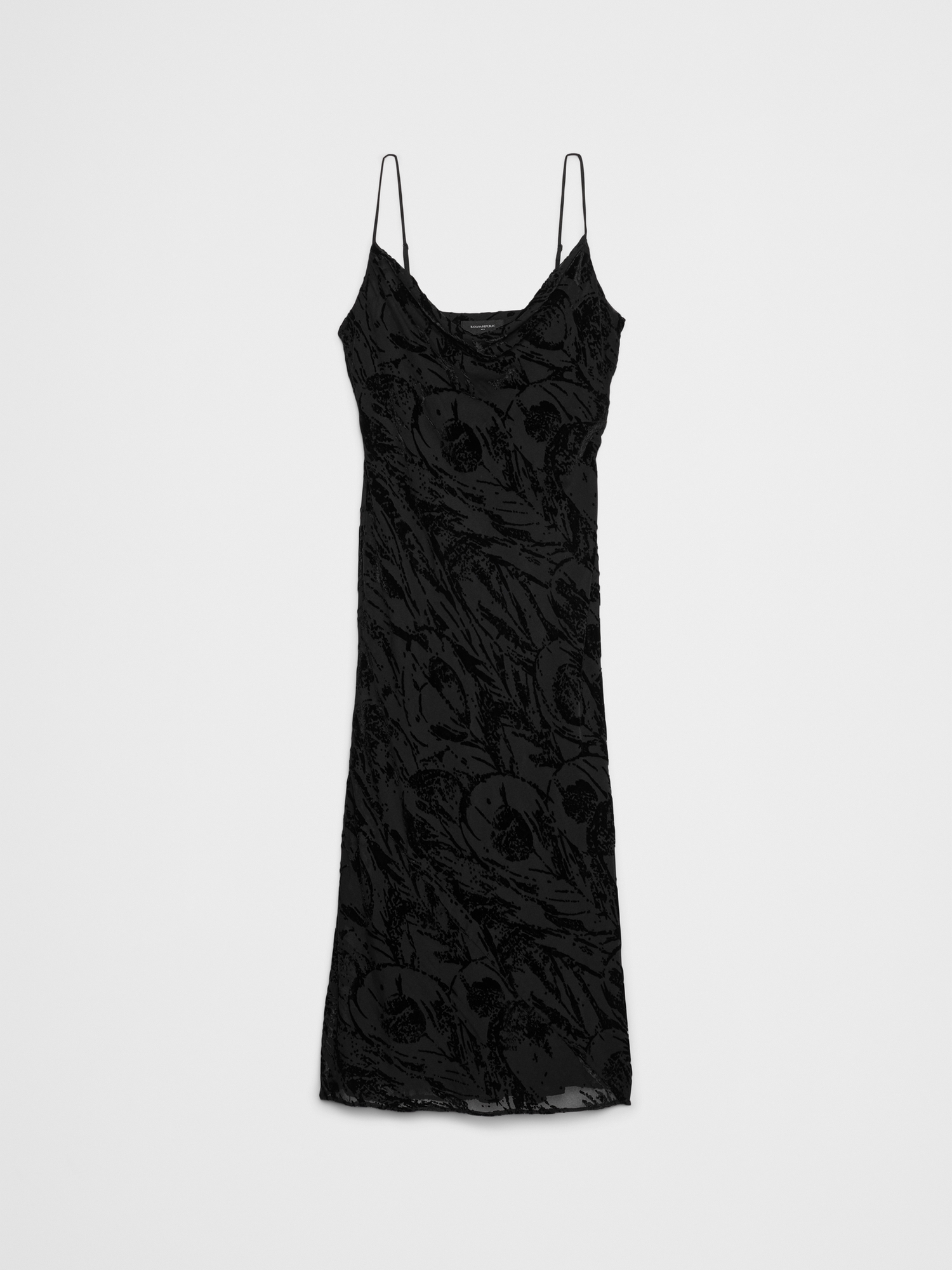 L'image numéro 7 présente Robe fourreau mi-longue en satin (photo robe longue)