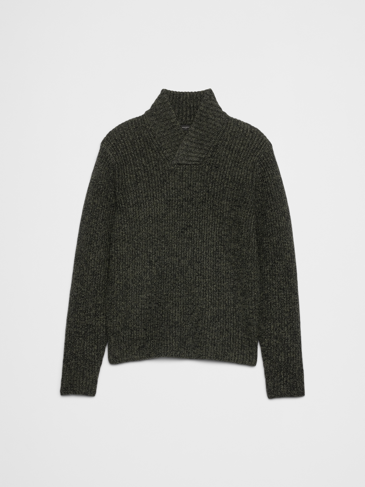 Image number 4 showing, Marled Wrap-Neck Sweater