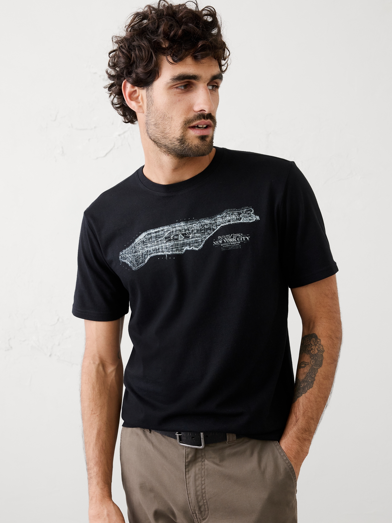 T-shirt à imprimé - Noir