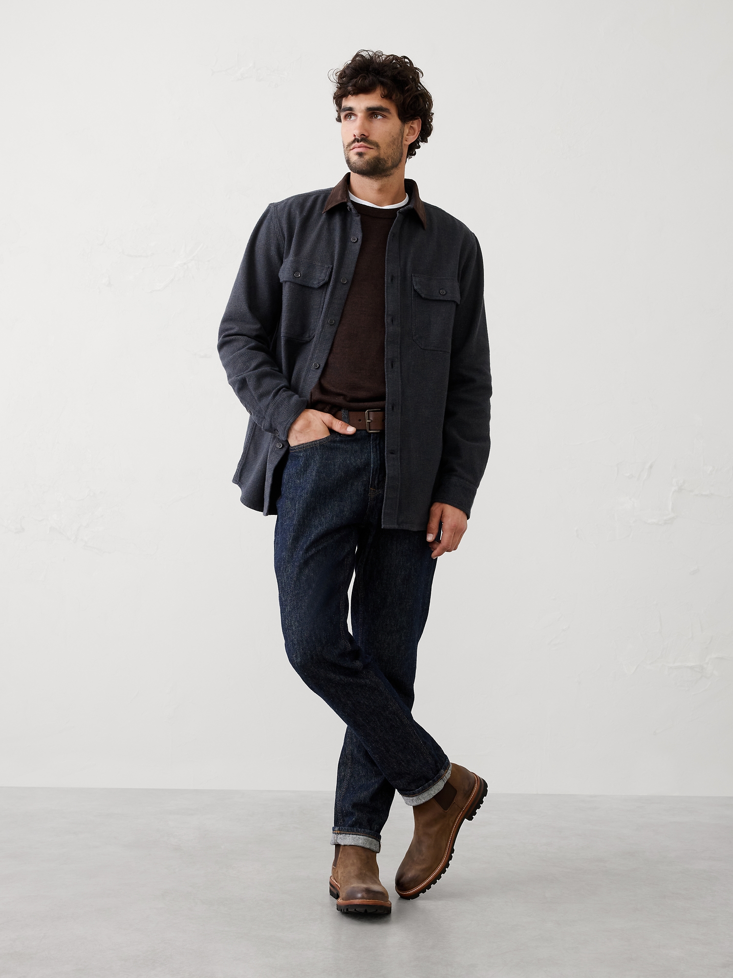 Chemise standard en flanelle épaisse