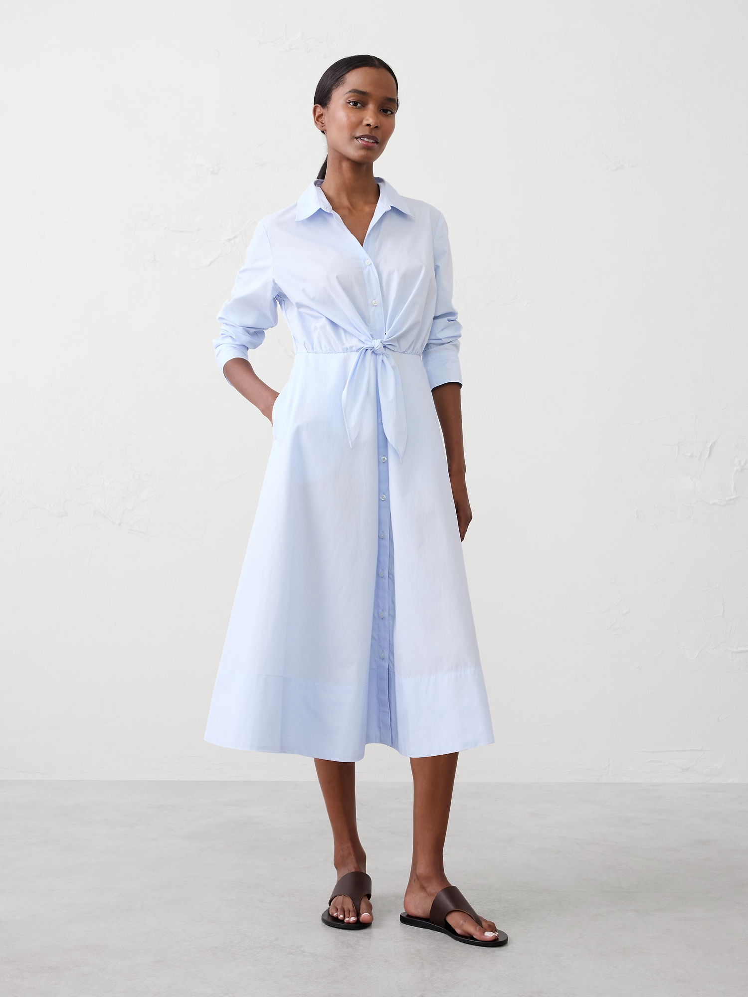 zara midi dress blue Zara Open Back Dress Blue Navy Crepe High Neck Long Sleeves Midi Colum –  The Thriftanista Closet