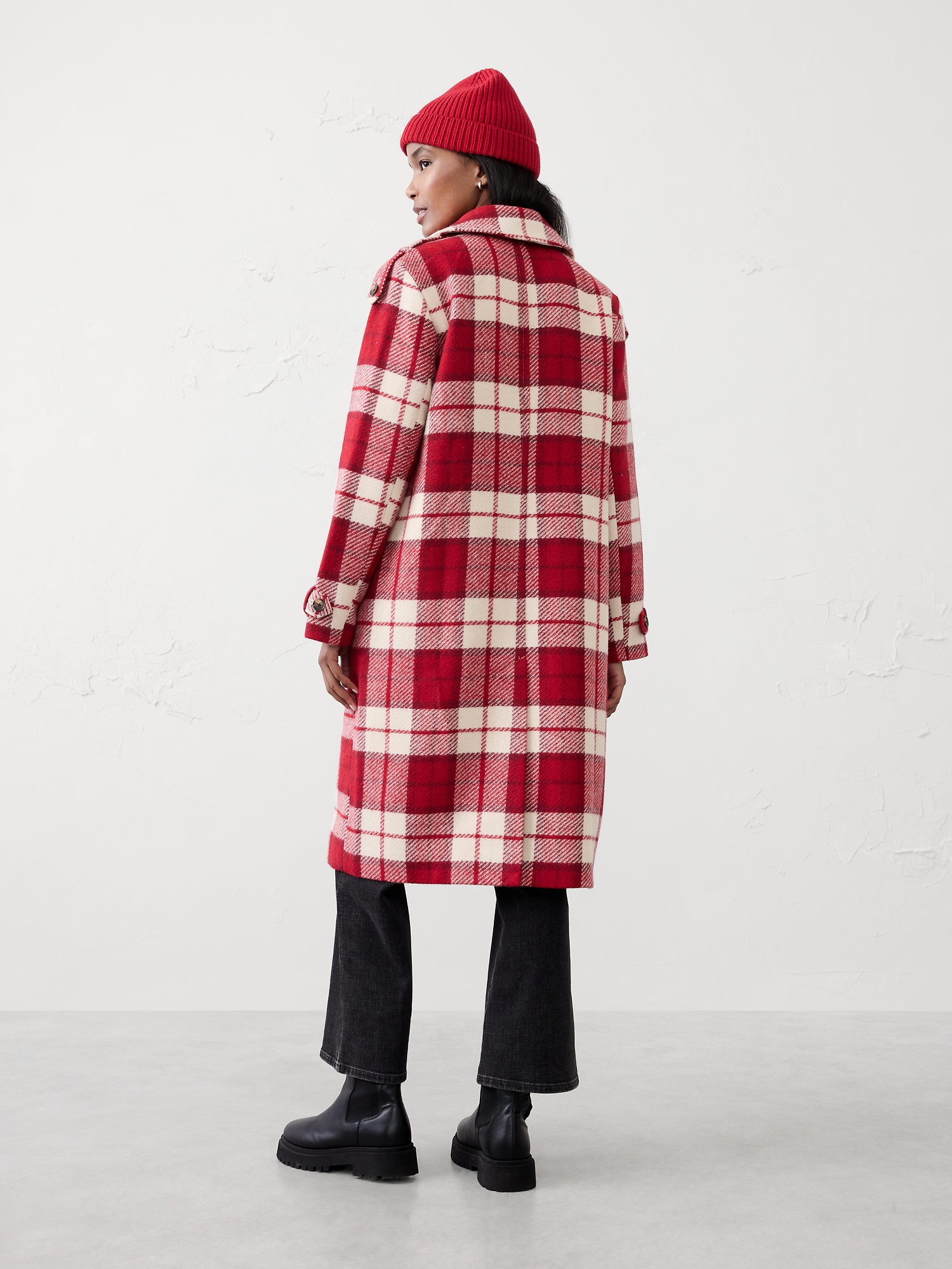 Image number 2 showing, Plaid Coat