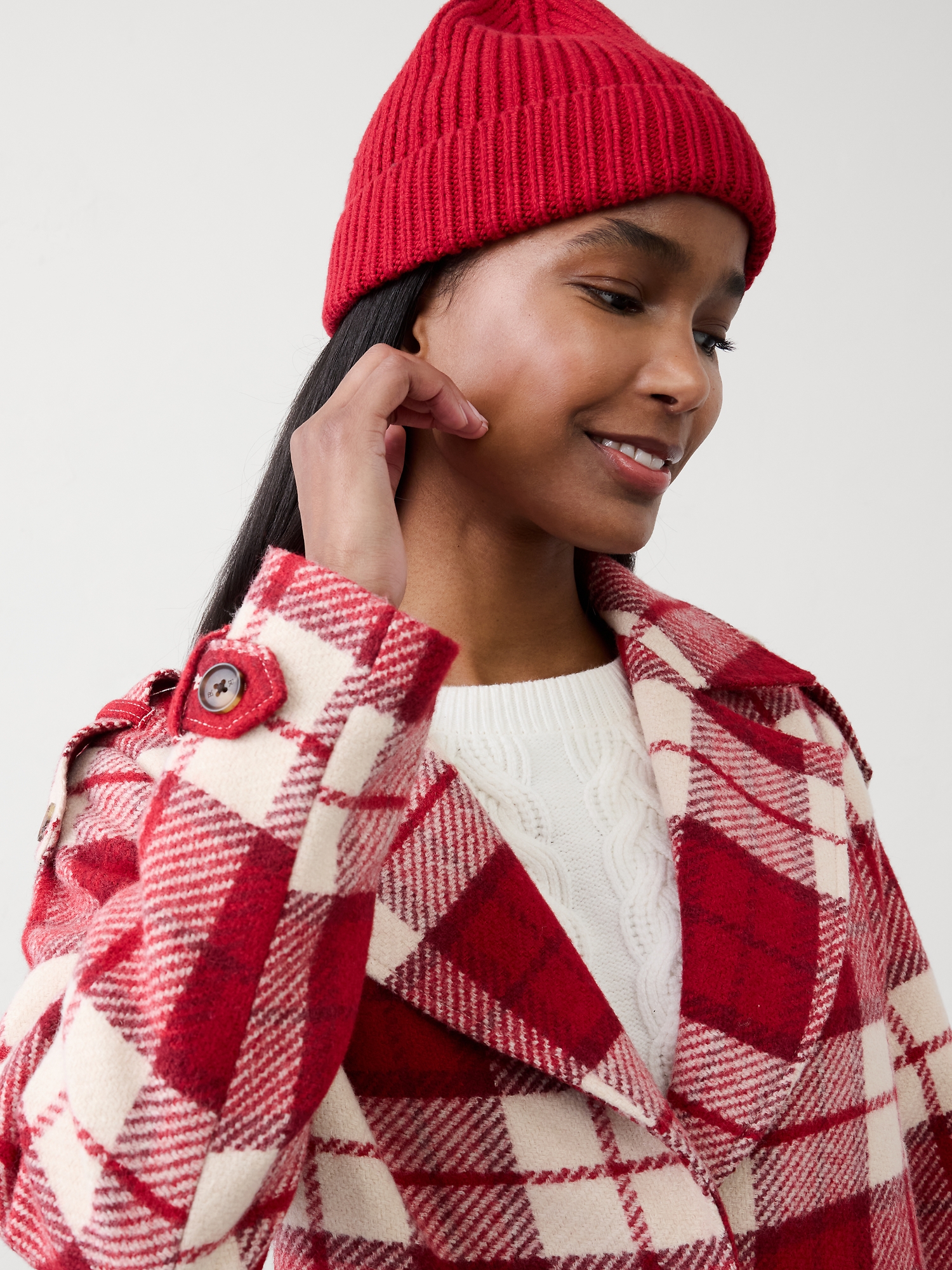 Image number 3 showing, Plaid Coat