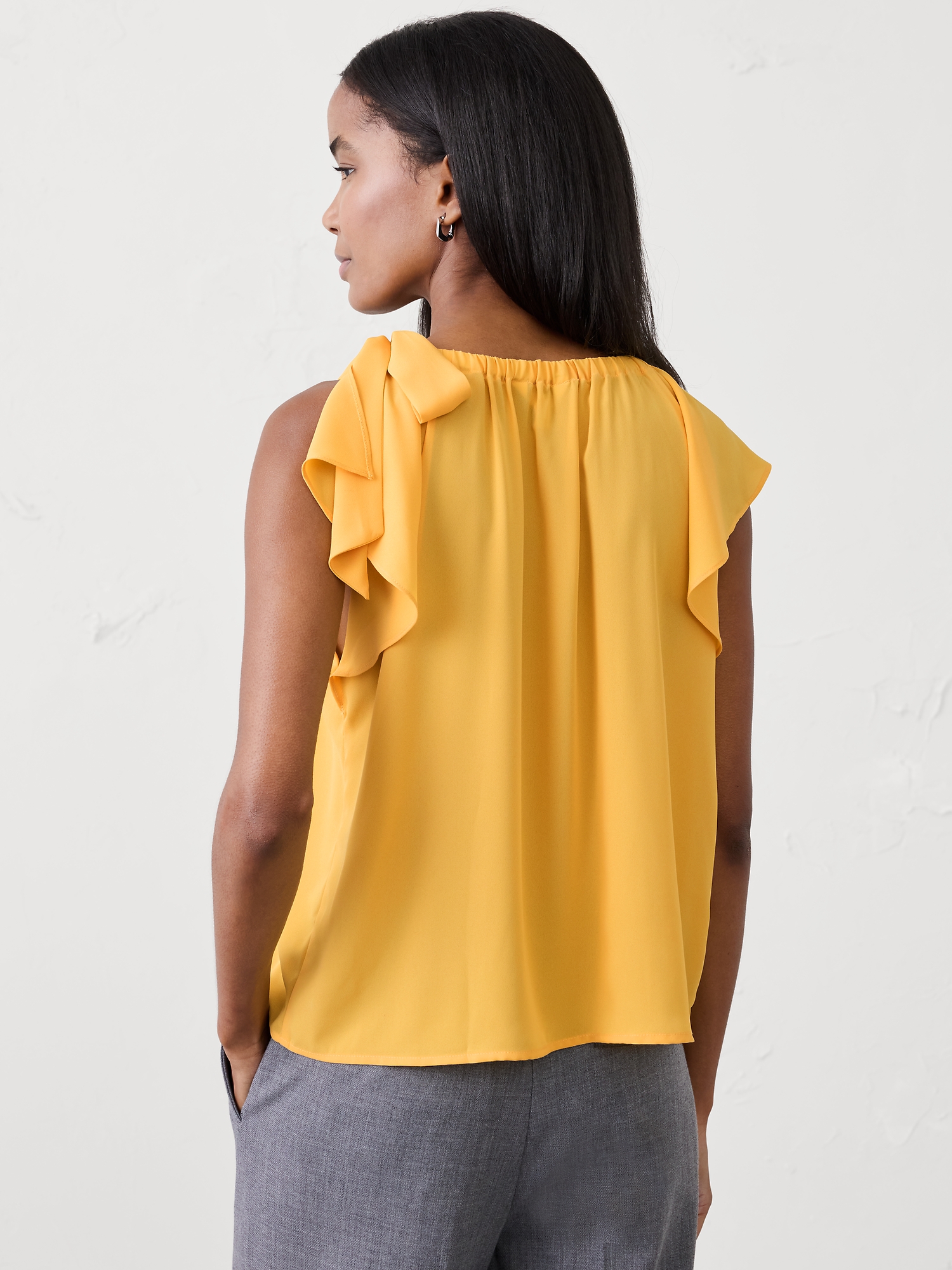 Image number 2 showing, Georgette Tied-Shoulder Top