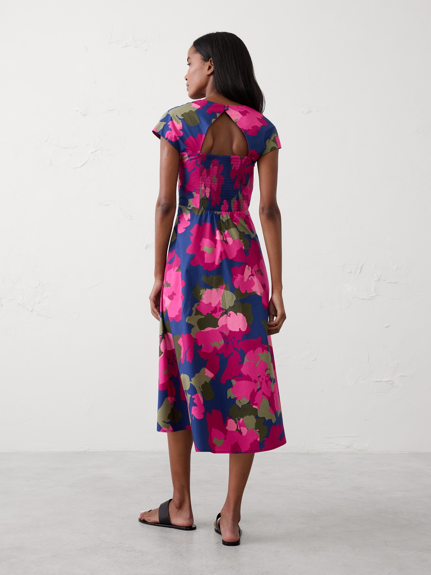 Image number 2 showing, Square-Neck Midi Dress