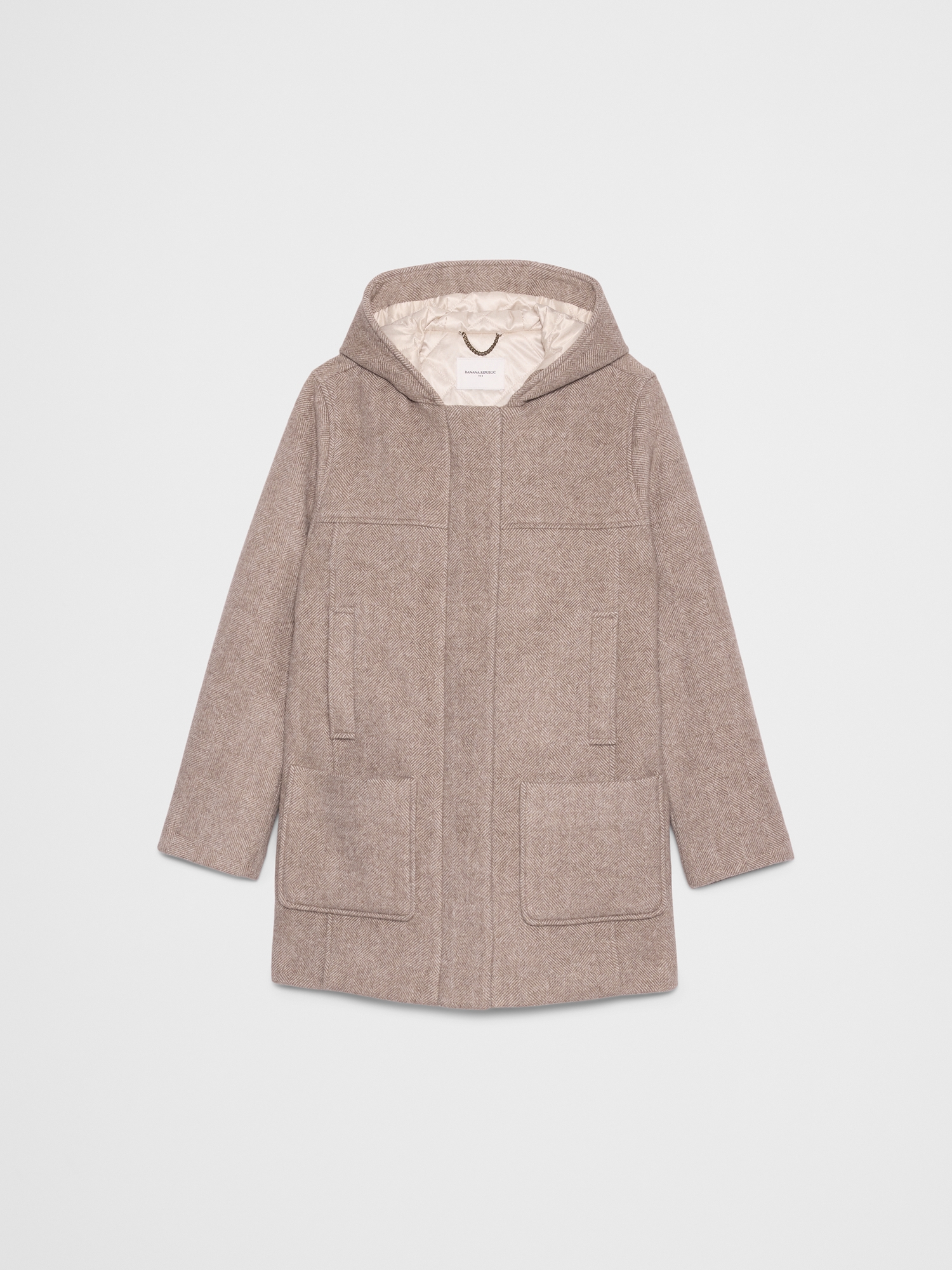 Image number 4 showing, Melton Hooded Jacket